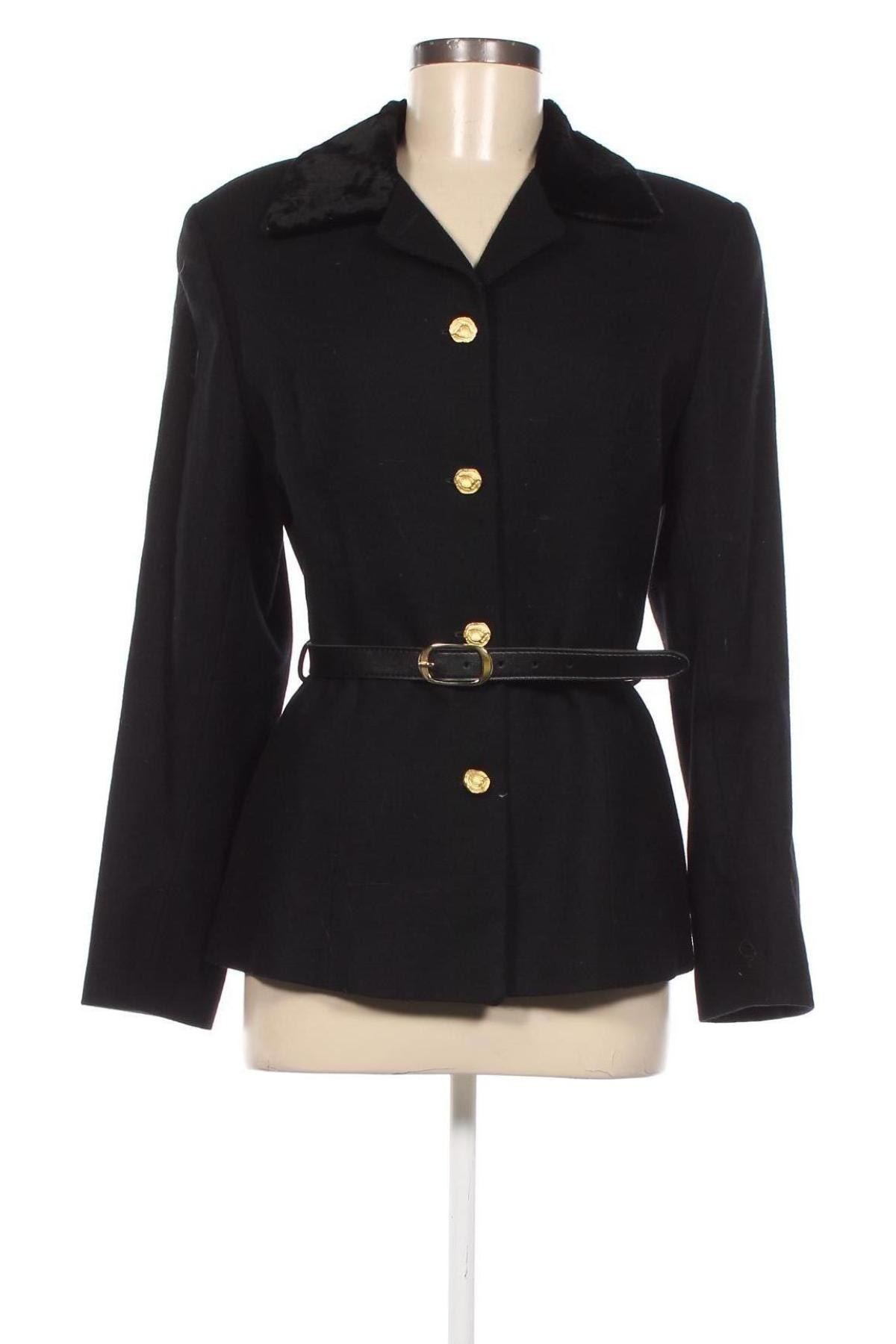 Дамско палто, Размер M, Цвят Черен, Цена 45,16 лв.