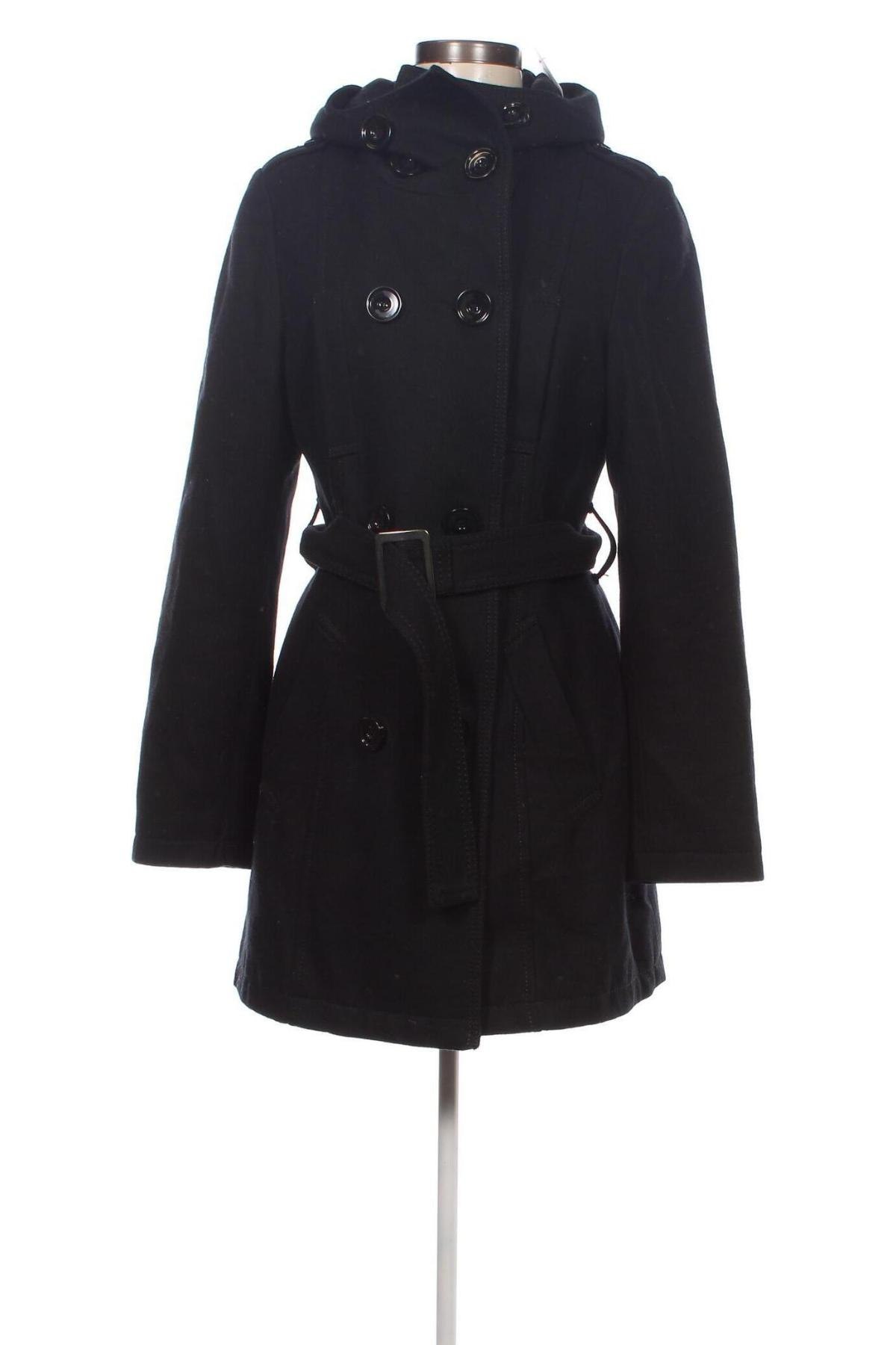 Дамско палто Amisu, Размер M, Цвят Черен, Цена 42,80 лв.