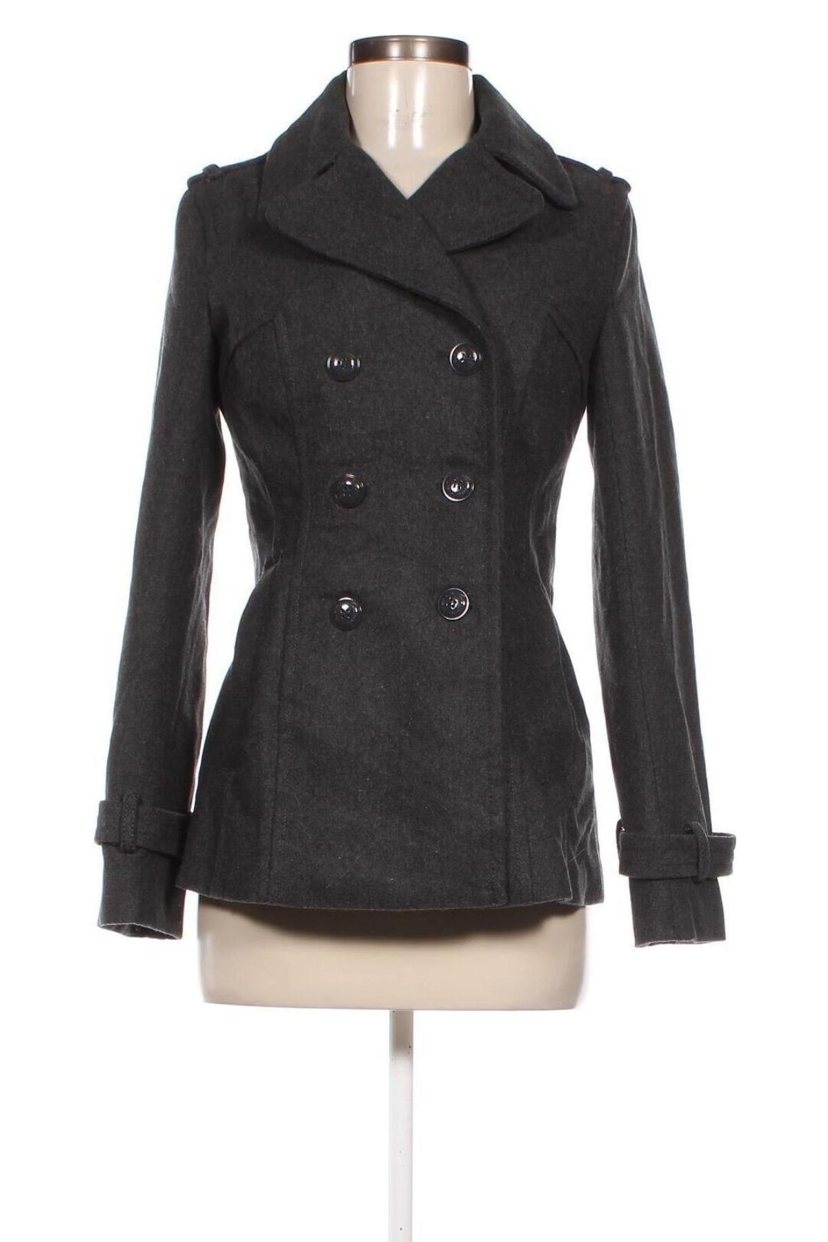 Γυναικείο παλτό Amisu, Μέγεθος XS, Χρώμα Γκρί, Τιμή 19,20 €