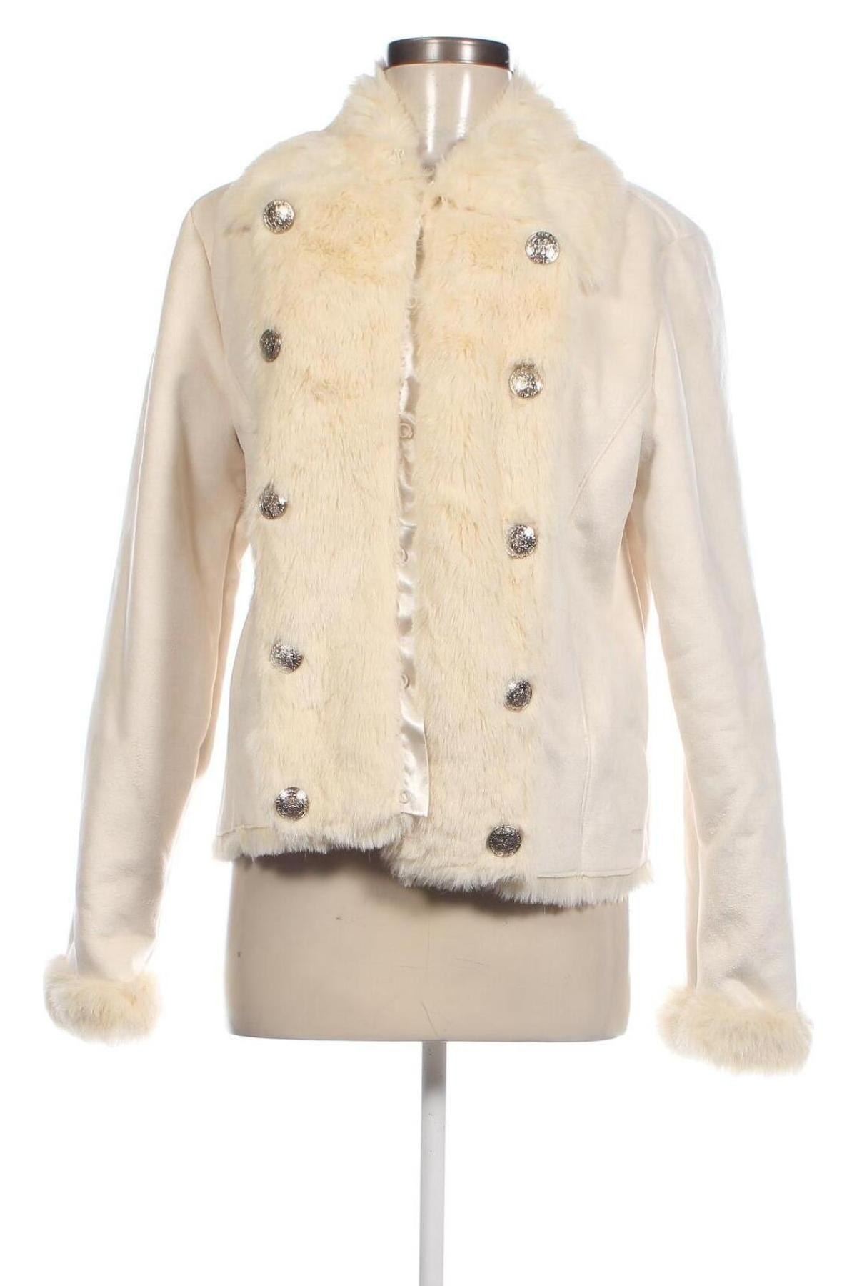 Γυναικείο παλτό Bandolera, Μέγεθος L, Χρώμα Εκρού, Τιμή 15,78 €