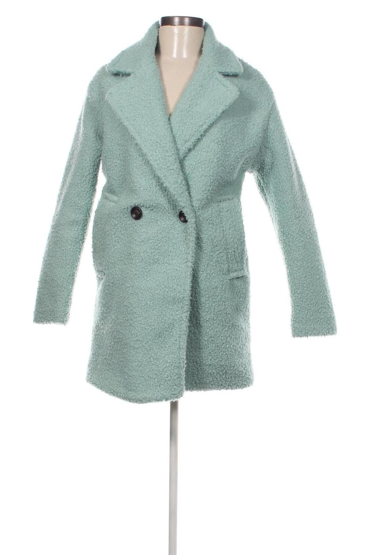 Dámský kabát  Bershka, Velikost XS, Barva Modrá, Cena  563,00 Kč