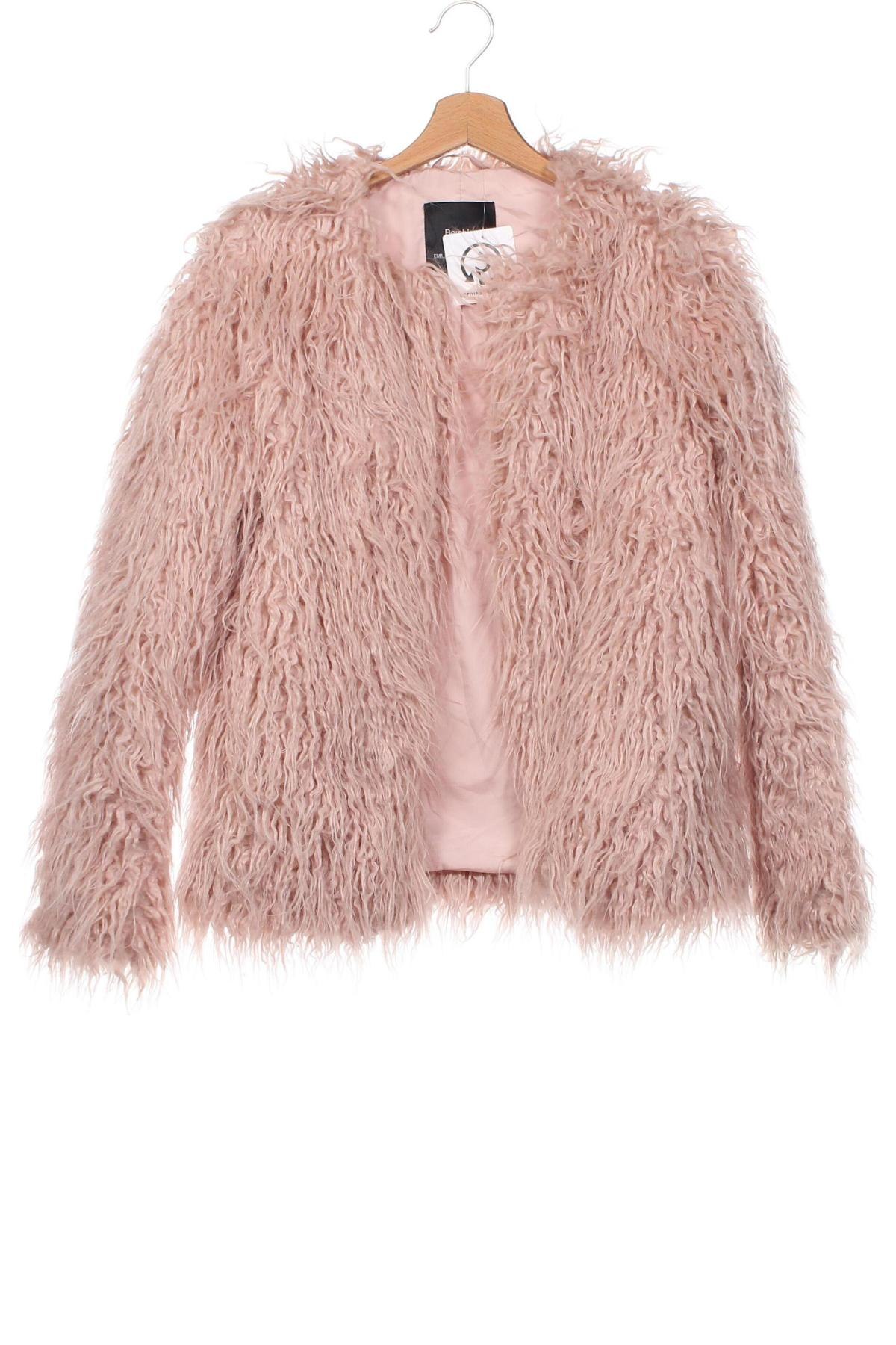 Дамско палто Bershka, Размер XS, Цвят Розов, Цена 35,31 лв.