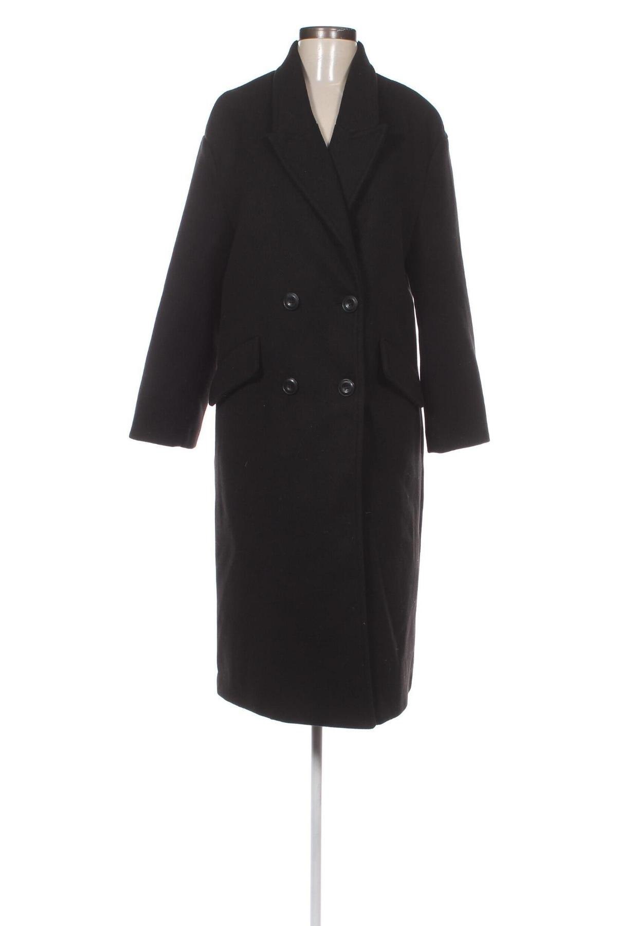 Dámský kabát  Bershka, Velikost S, Barva Černá, Cena  823,00 Kč