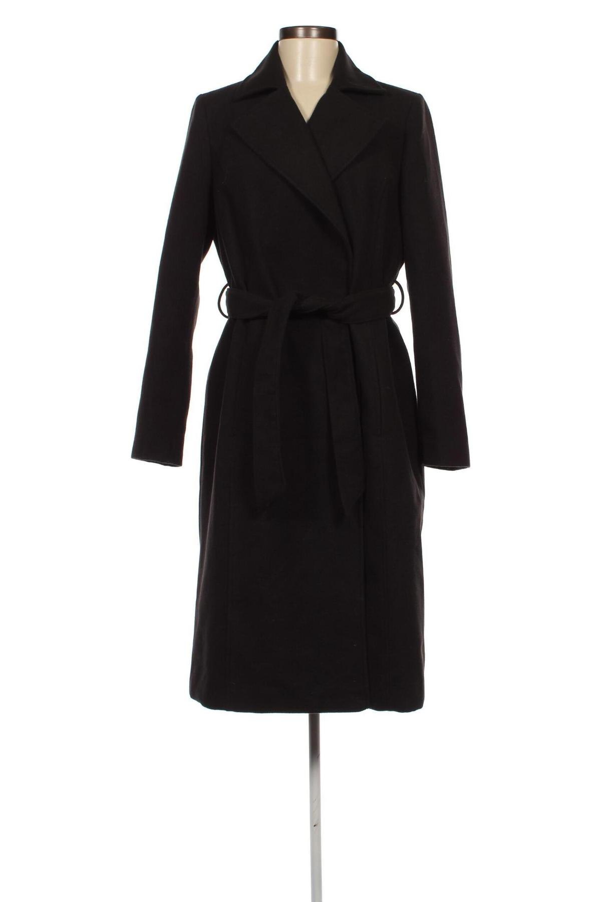 Дамско палто C&A, Размер M, Цвят Черен, Цена 53,50 лв.