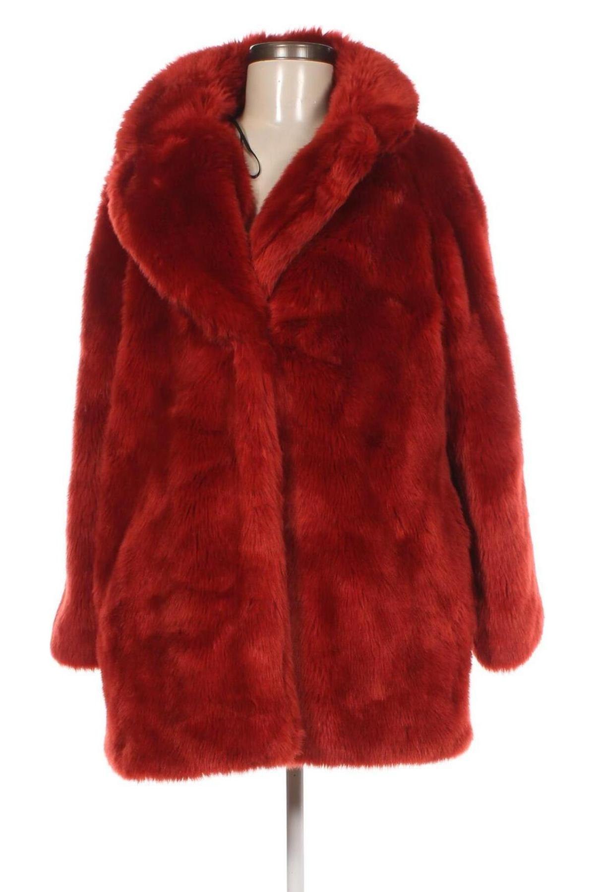 Дамско палто H&M, Размер L, Цвят Червен, Цена 56,71 лв.