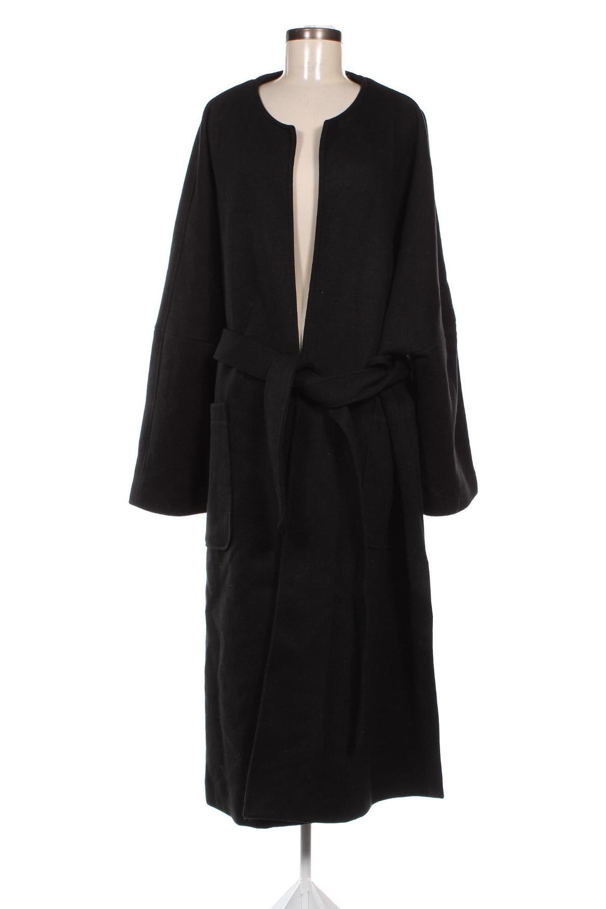 Дамско палто H&M, Размер 3XL, Цвят Черен, Цена 99,76 лв.