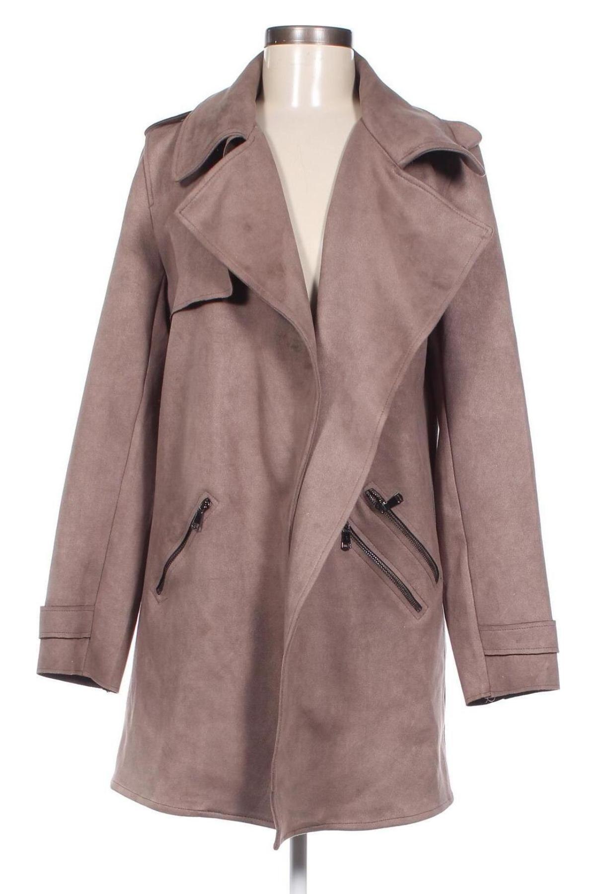 Γυναικείο παλτό HYFVE, Μέγεθος L, Χρώμα  Μπέζ, Τιμή 12,58 €