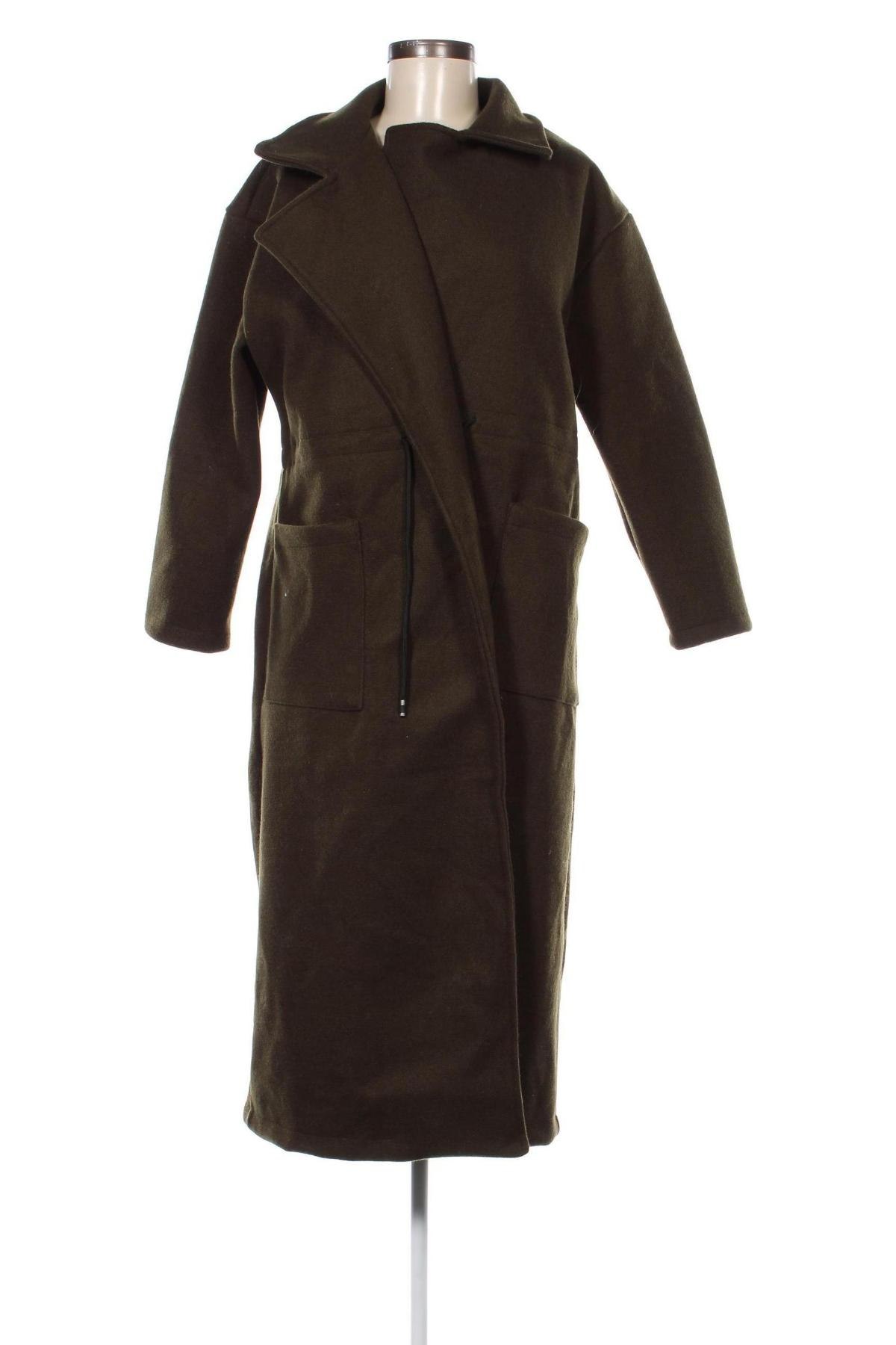 Γυναικείο παλτό Made In Italy, Μέγεθος S, Χρώμα Πράσινο, Τιμή 53,20 €