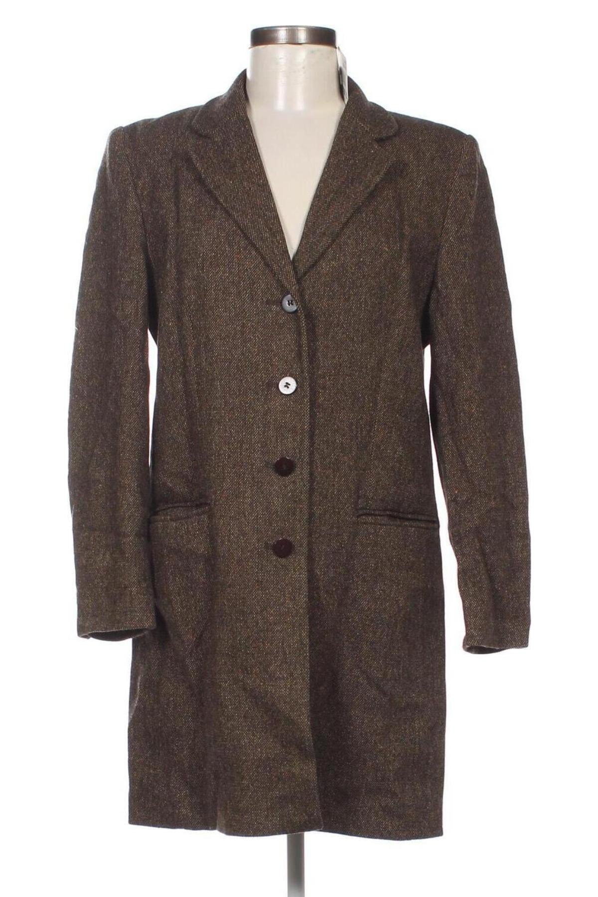 Дамско палто Marks & Spencer, Размер L, Цвят Кафяв, Цена 25,85 лв.