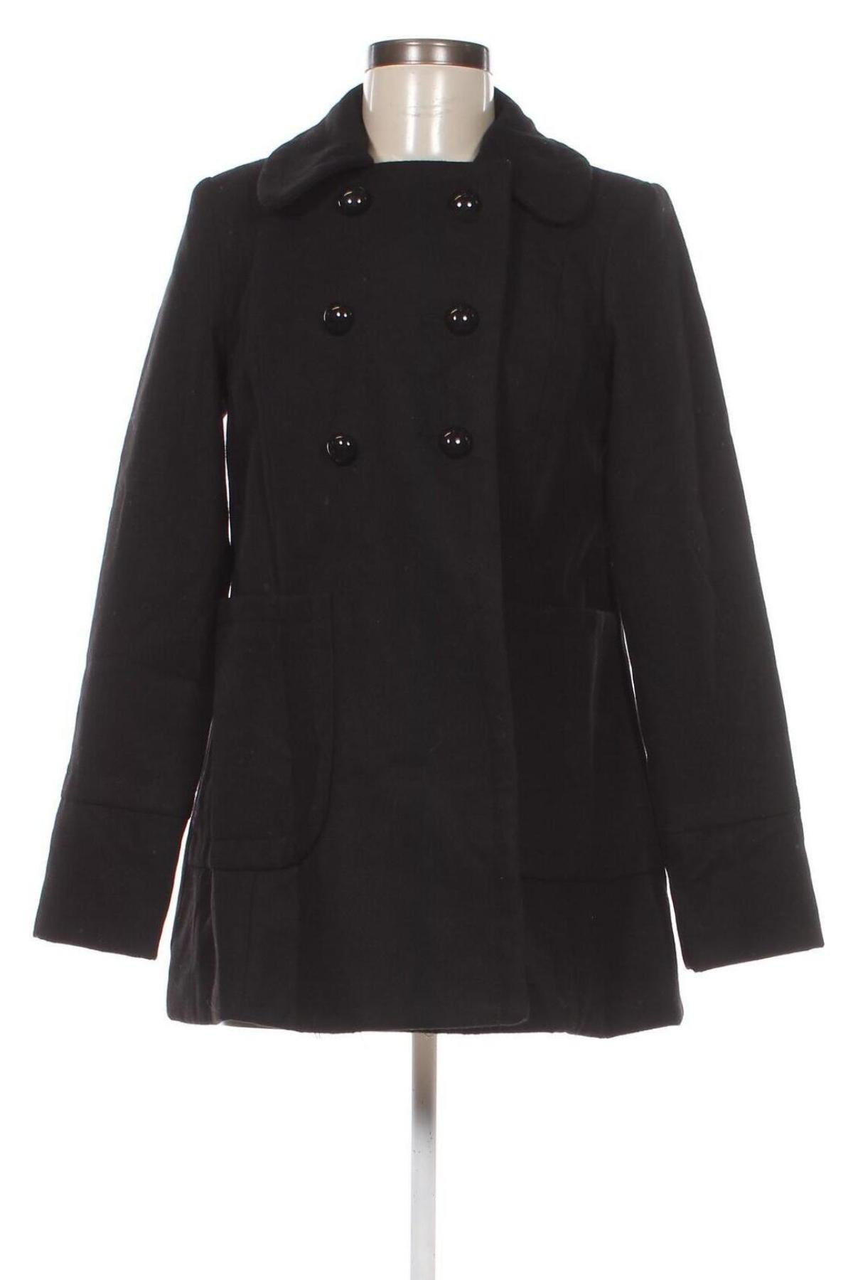 Γυναικείο παλτό New Look, Μέγεθος M, Χρώμα Μαύρο, Τιμή 26,48 €