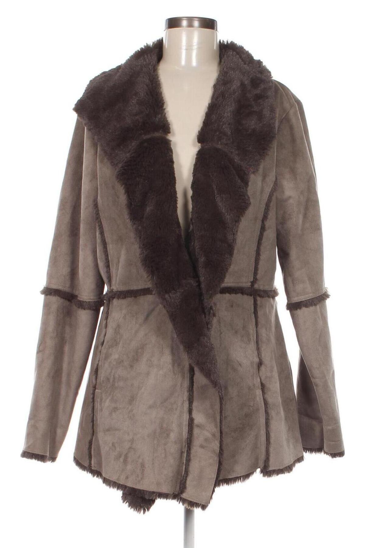Γυναικείο παλτό Paprika, Μέγεθος L, Χρώμα Γκρί, Τιμή 34,50 €