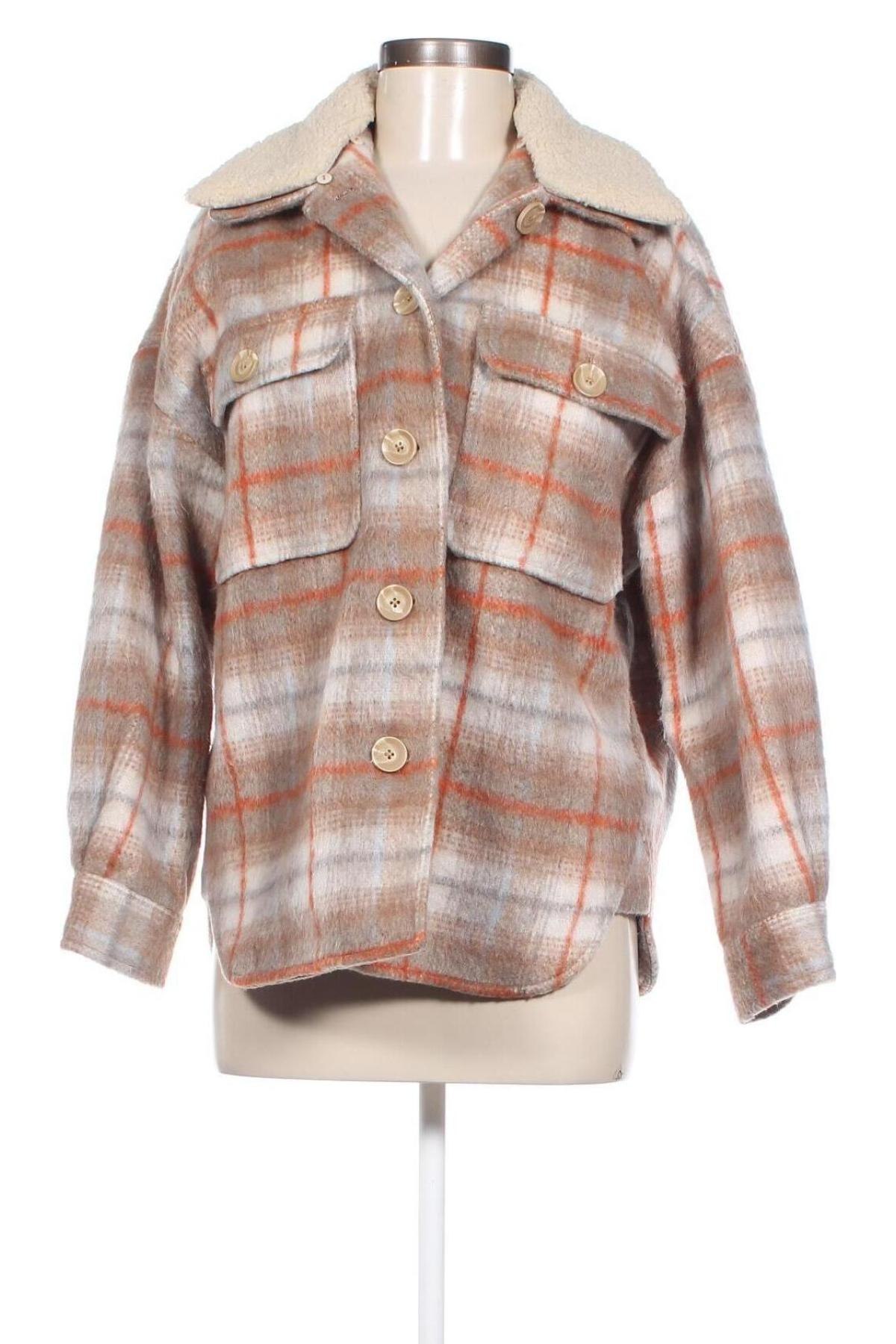 Γυναικείο παλτό Pull&Bear, Μέγεθος XS, Χρώμα Πολύχρωμο, Τιμή 28,46 €