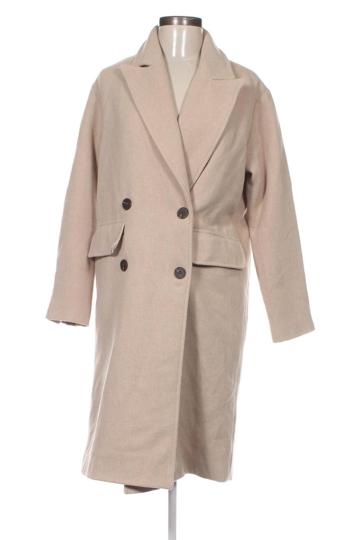 Dámský kabát  Pull&Bear, Velikost XS, Barva Béžová, Cena  905,00 Kč