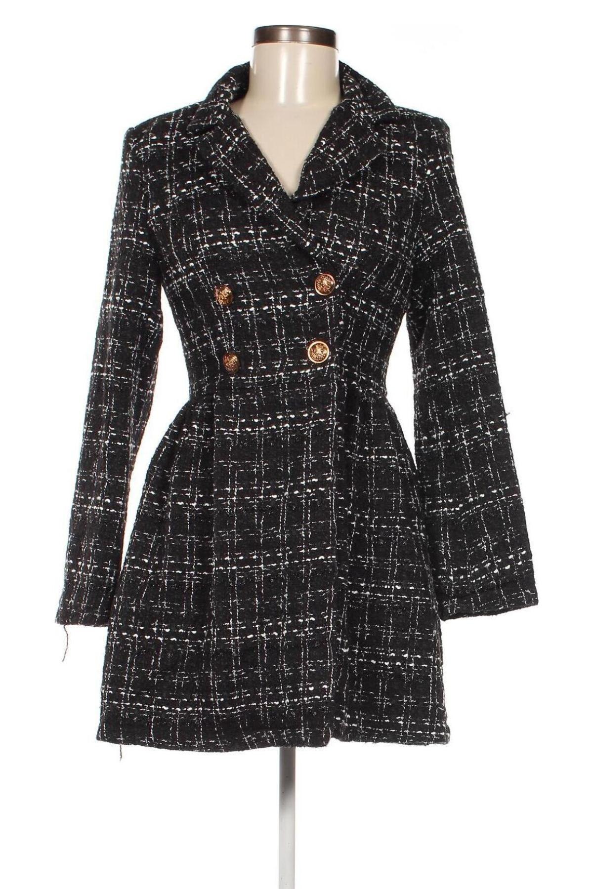 Γυναικείο παλτό SHEIN, Μέγεθος S, Χρώμα Πολύχρωμο, Τιμή 23,75 €