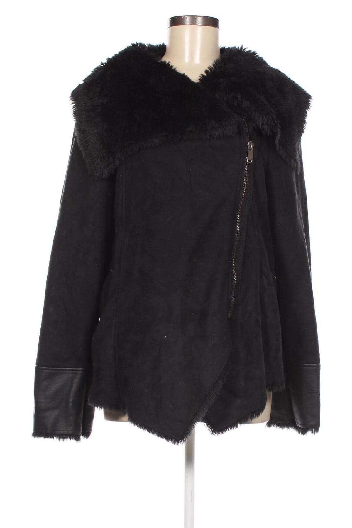 Γυναικείο παλτό Silvian Heach, Μέγεθος L, Χρώμα Μαύρο, Τιμή 43,09 €