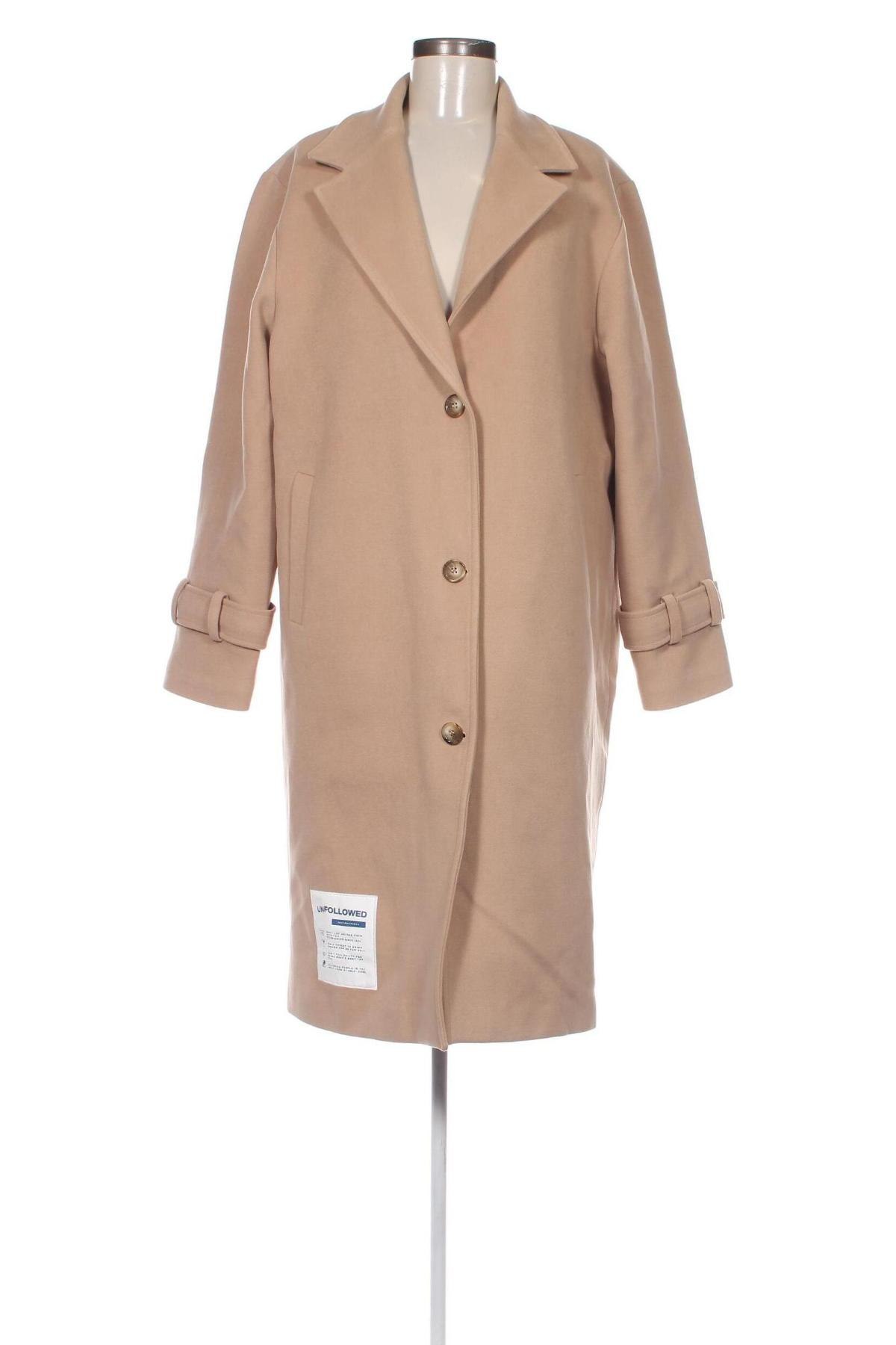 Γυναικείο παλτό UNFOLLOWED x ABOUT YOU, Μέγεθος S, Χρώμα Καφέ, Τιμή 37,71 €