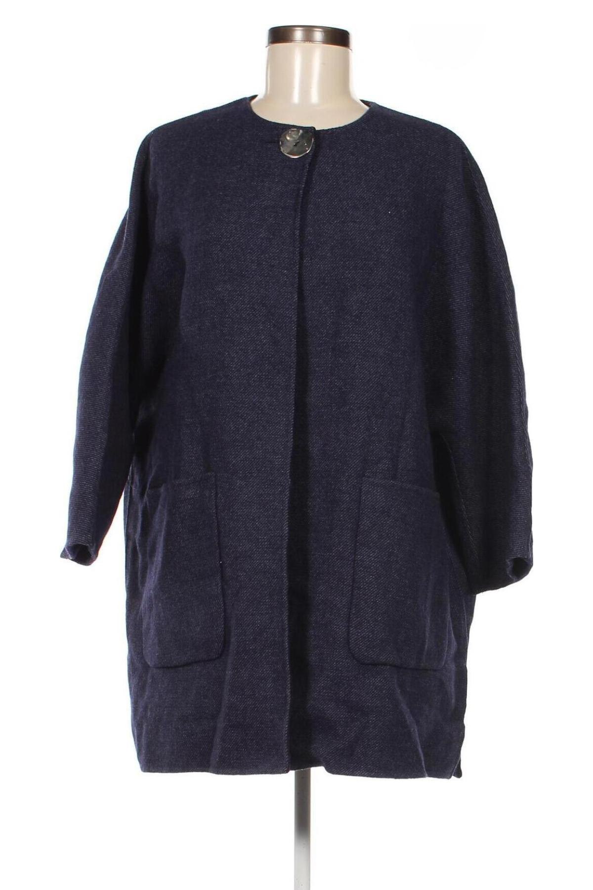 Γυναικείο παλτό Zara, Μέγεθος M, Χρώμα Μπλέ, Τιμή 19,77 €