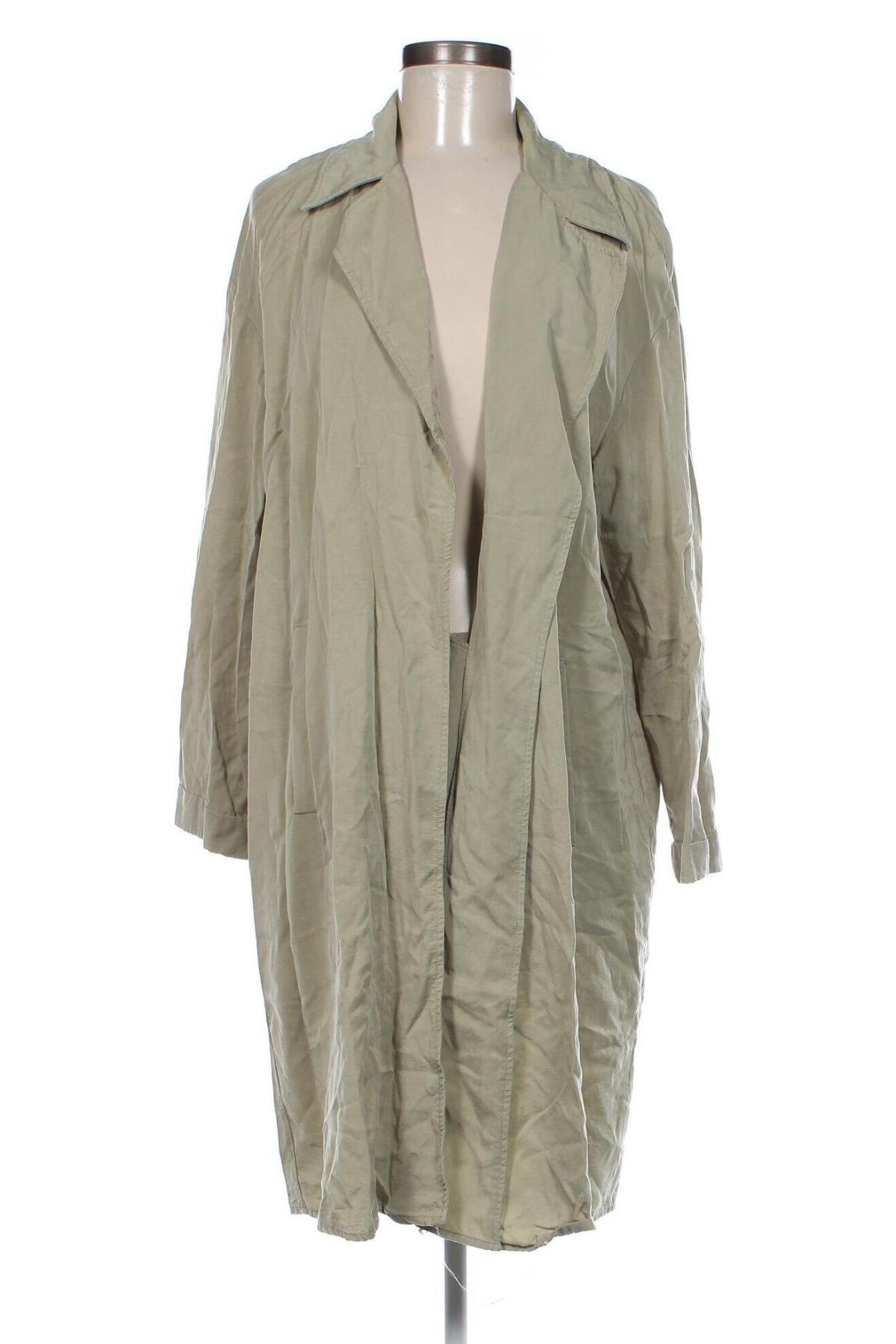 Palton de femei Zara, Mărime XL, Culoare Verde, Preț 75,77 Lei