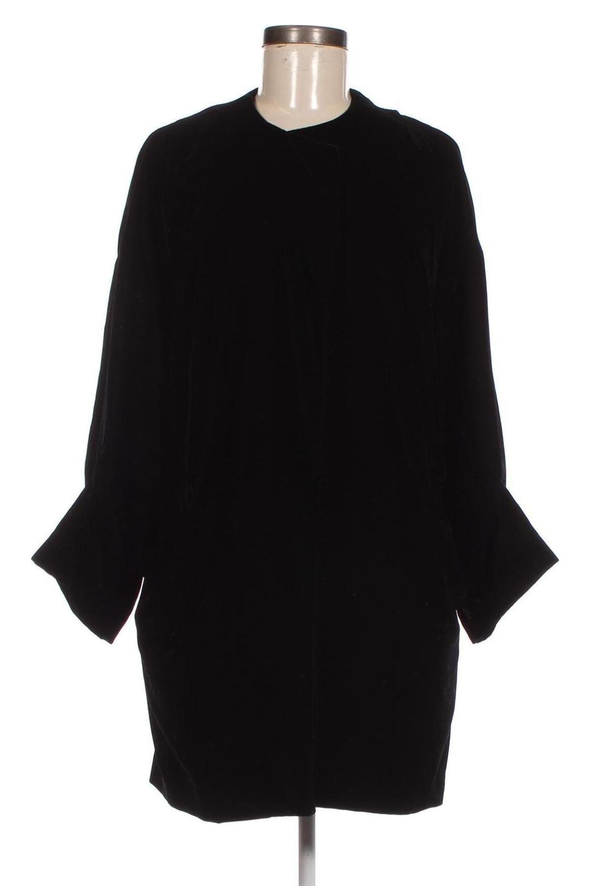 Palton de femei Zara, Mărime M, Culoare Negru, Preț 72,37 Lei
