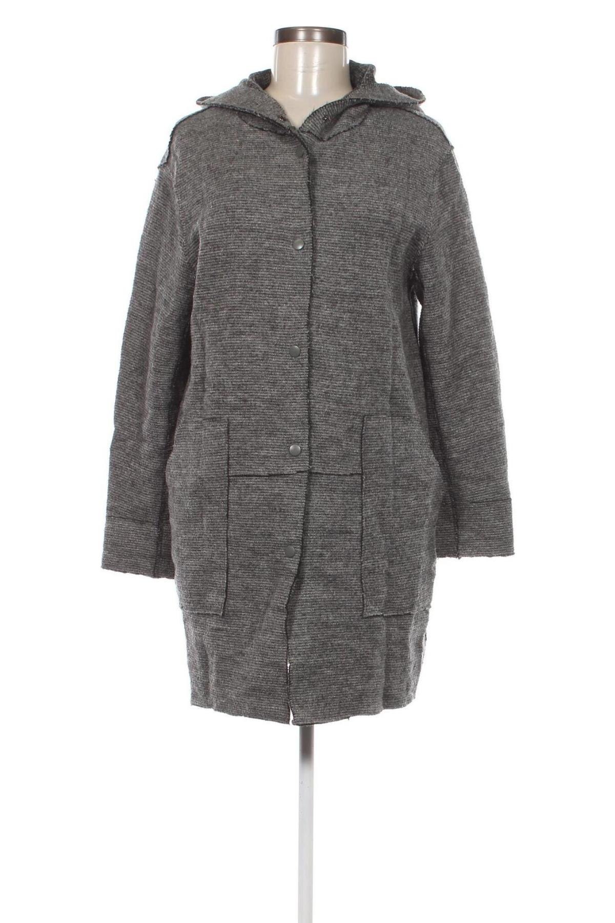 Palton de femei Zara, Mărime S, Culoare Gri, Preț 89,47 Lei