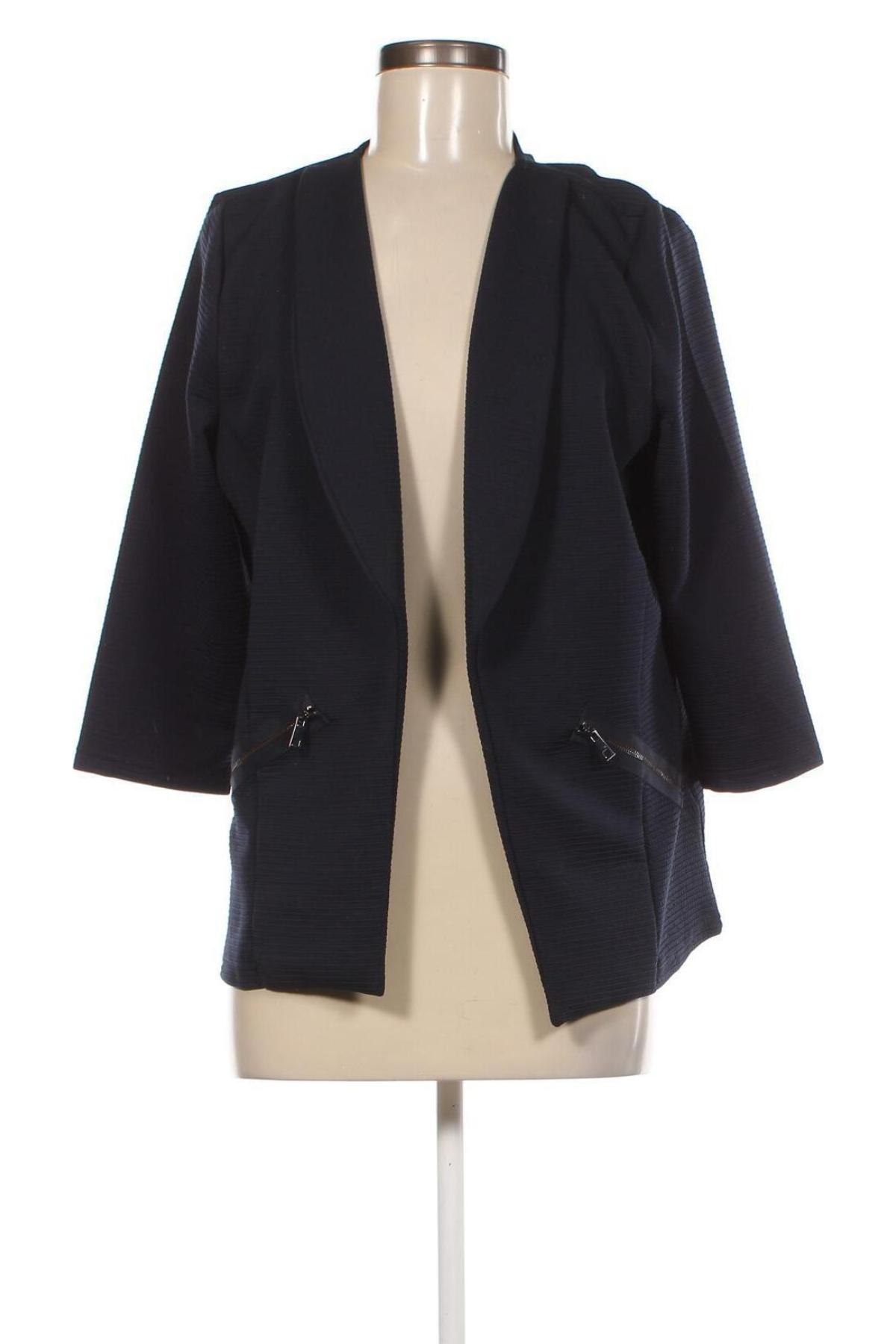 Γυναικείο σακάκι Jean Pascale, Μέγεθος M, Χρώμα Μπλέ, Τιμή 6,26 €