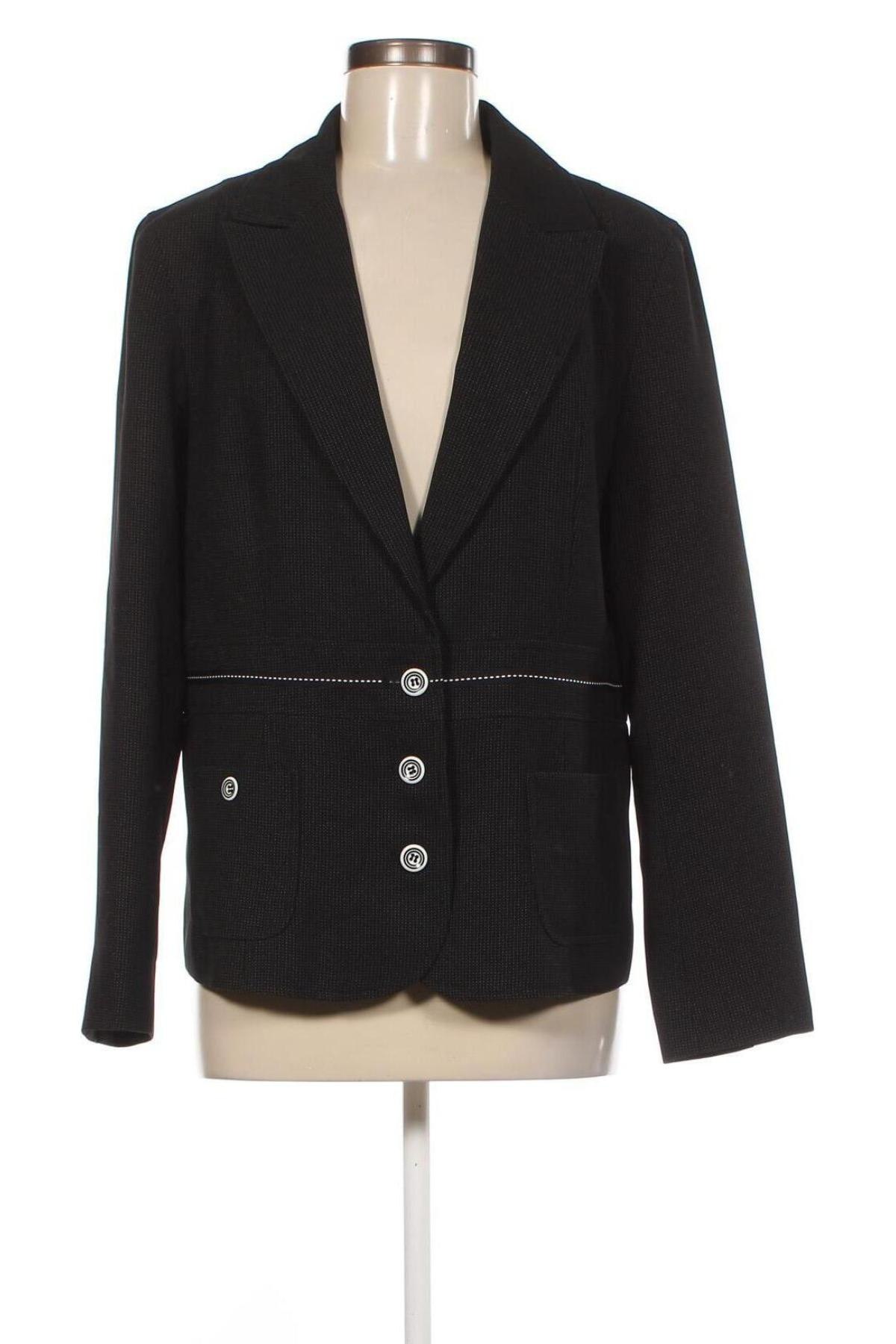Γυναικείο σακάκι Laura Di Sarpi, Μέγεθος XL, Χρώμα Μαύρο, Τιμή 14,97 €