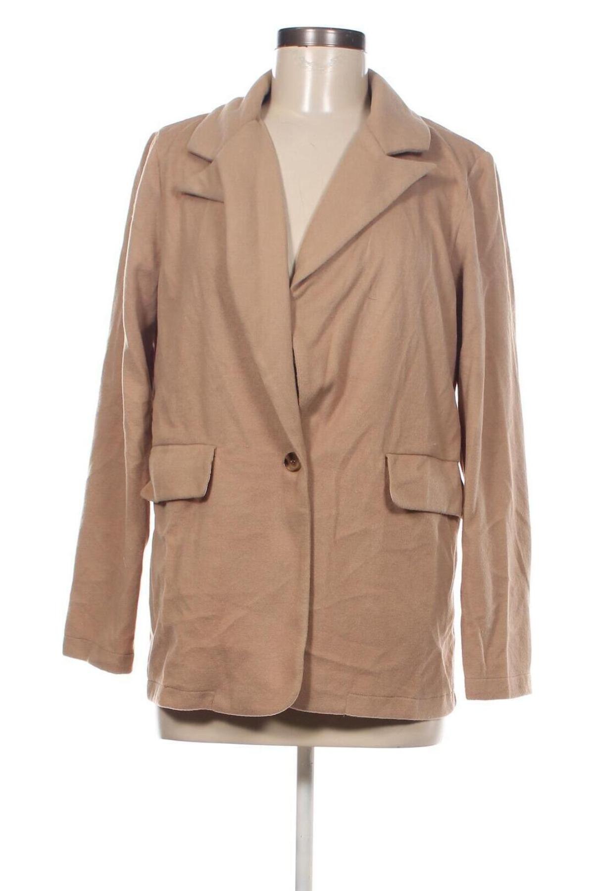 Дамско сако SHEIN, Размер XS, Цвят Бежов, Цена 11,44 лв.