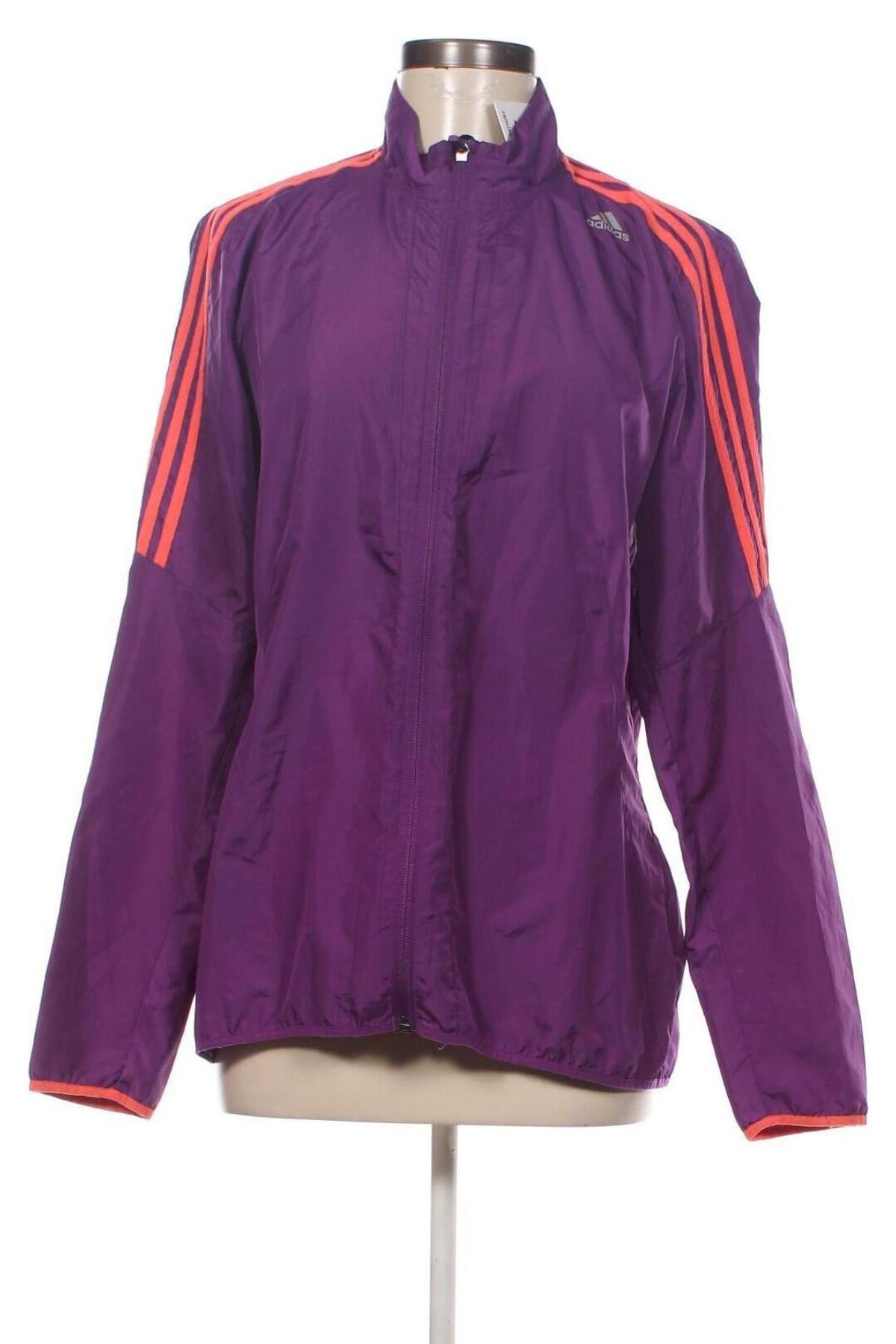 Γυναικείο μπουφάν Adidas, Μέγεθος M, Χρώμα Βιολετί, Τιμή 17,02 €