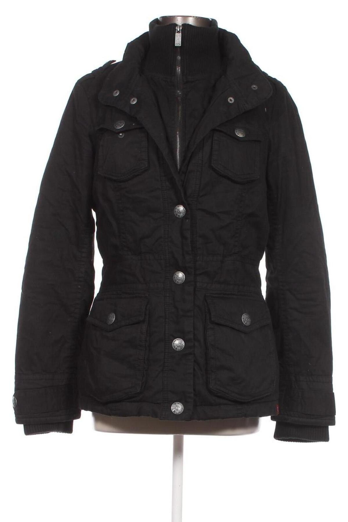 Γυναικείο μπουφάν Edc By Esprit, Μέγεθος M, Χρώμα Μαύρο, Τιμή 18,56 €