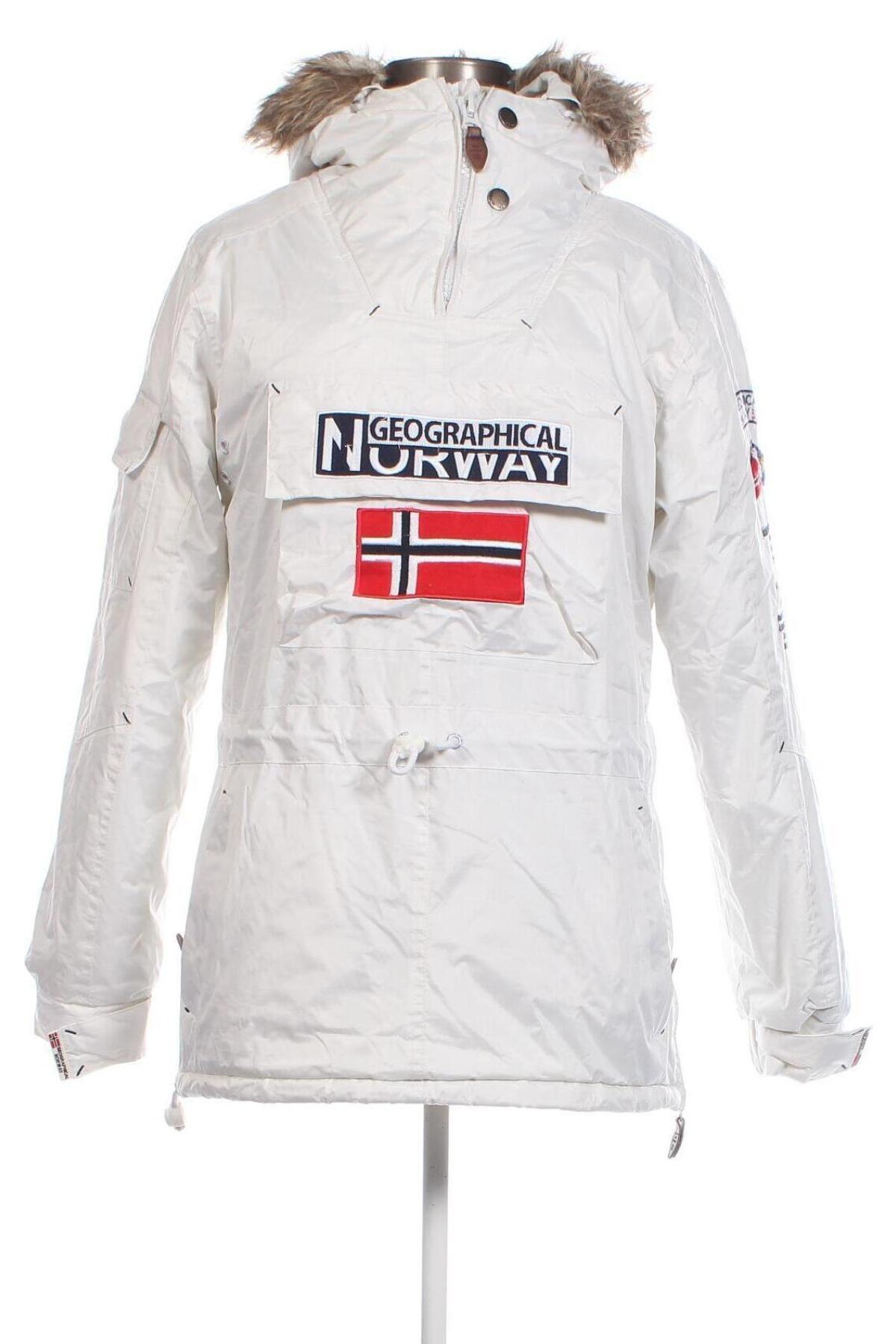 Дамско яке Geographical Norway, Размер S, Цвят Бял, Цена 178,00 лв.