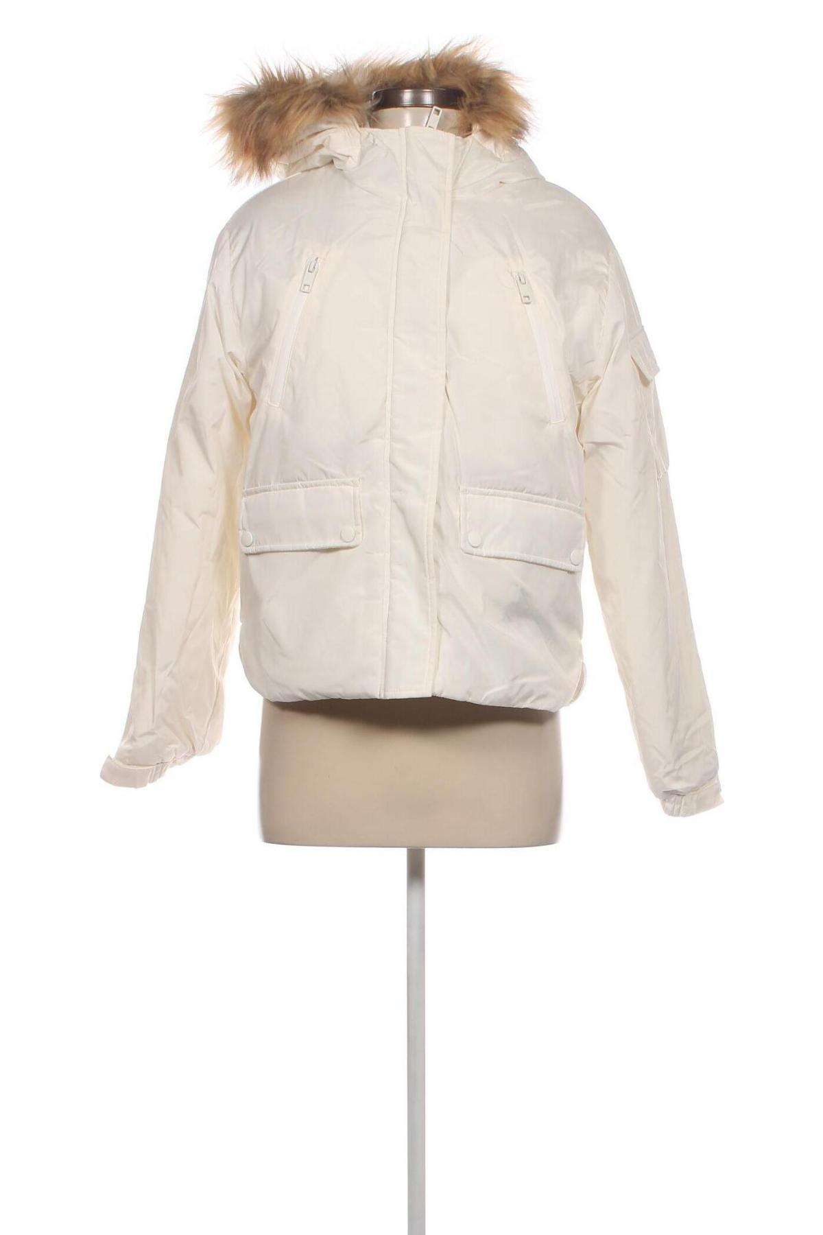 Γυναικείο μπουφάν Jennyfer, Μέγεθος XS, Χρώμα Λευκό, Τιμή 22,53 €