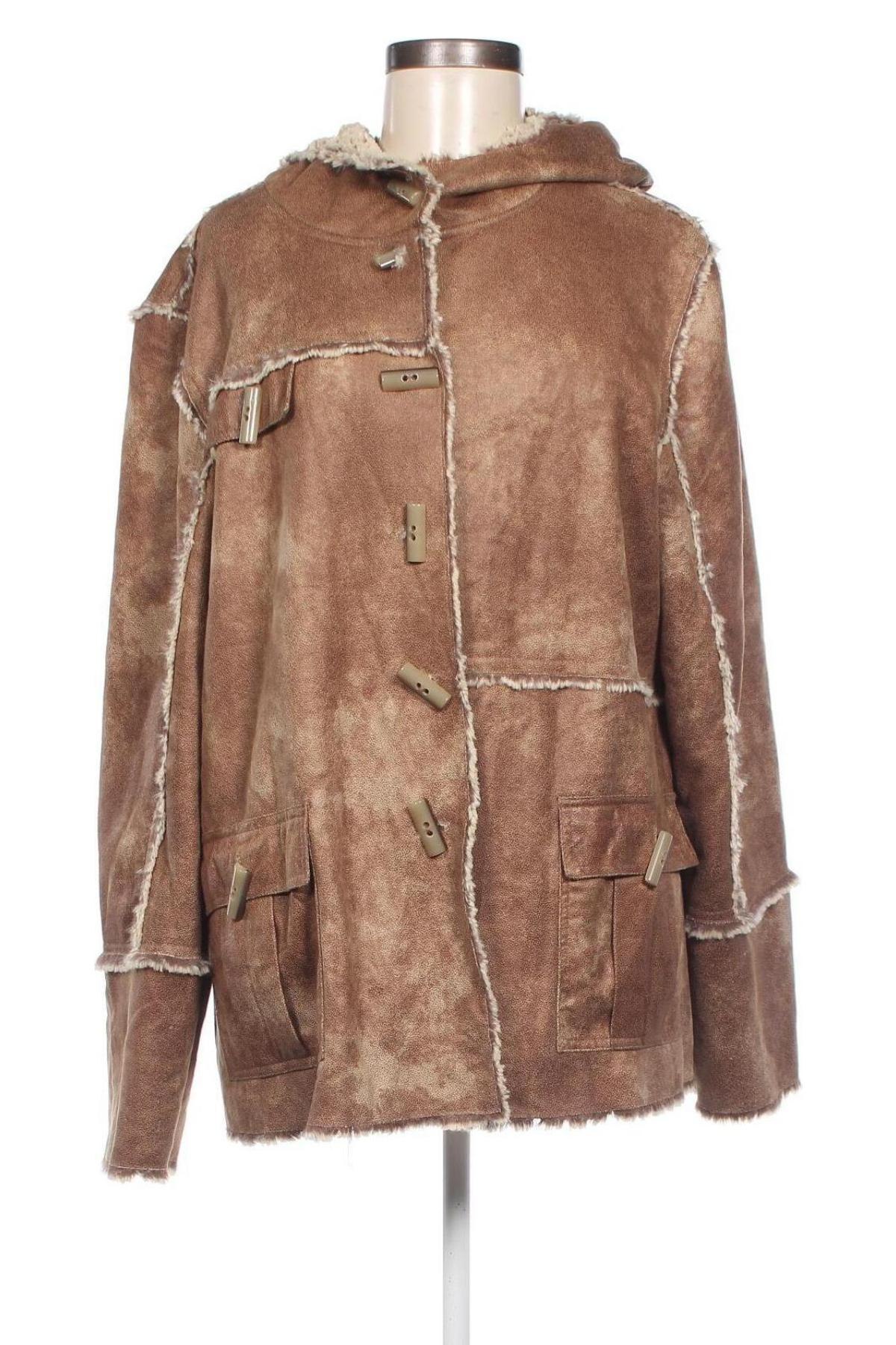 Γυναικείο μπουφάν Kriss, Μέγεθος XL, Χρώμα  Μπέζ, Τιμή 18,56 €