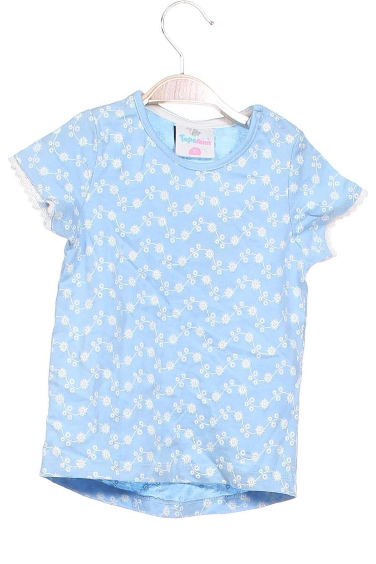 Bluză pentru copii Topomini, Mărime 18-24m/ 86-98 cm, Culoare Albastru, Preț 15,30 Lei