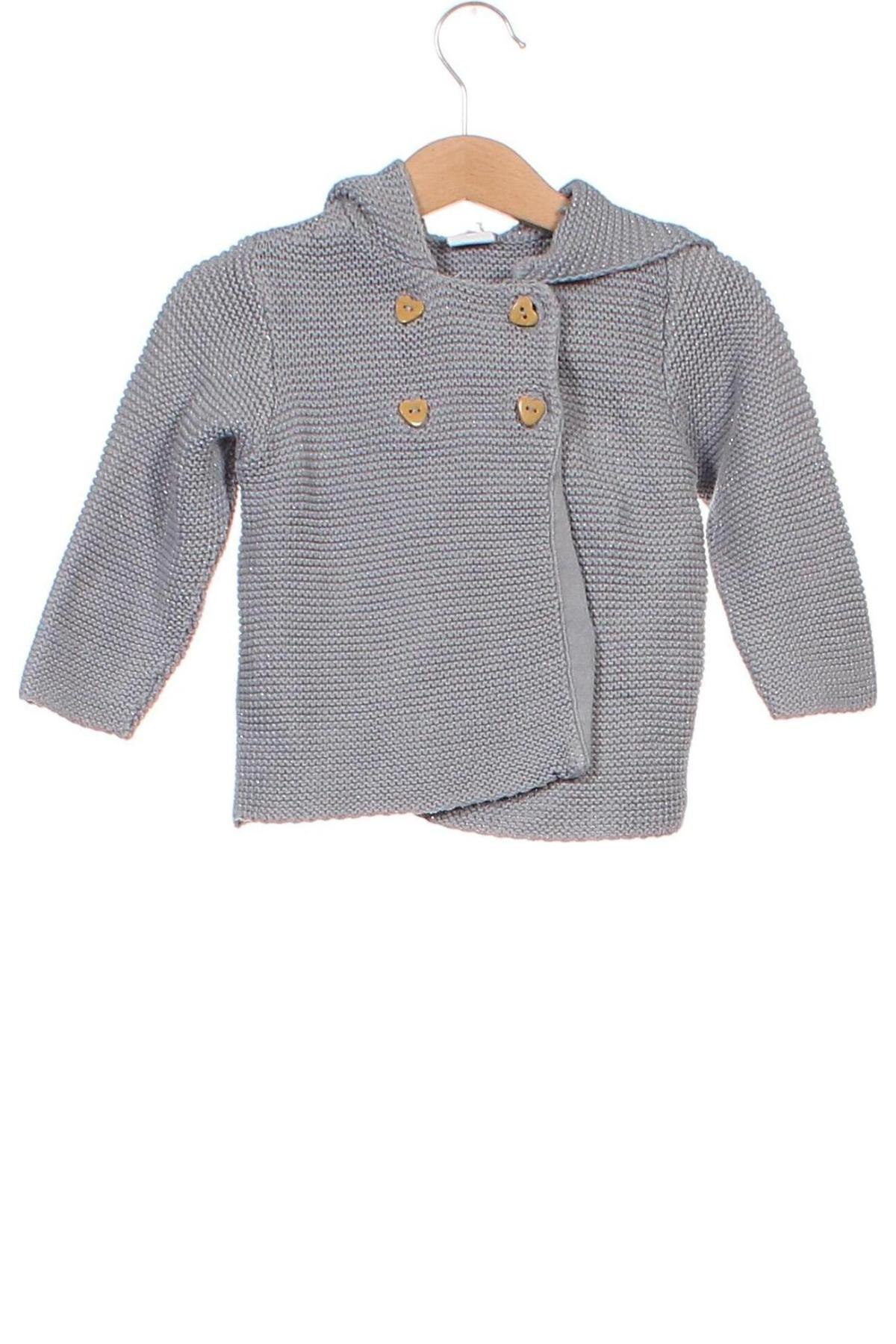 Kinder Strickjacke H&M, Größe 18-24m/ 86-98 cm, Farbe Grau, Preis € 4,44