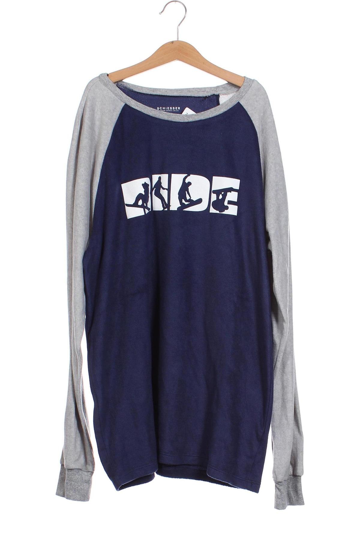 Kinder Fleece Shirt Schiesser, Größe 15-18y/ 170-176 cm, Farbe Blau, Preis € 11,13