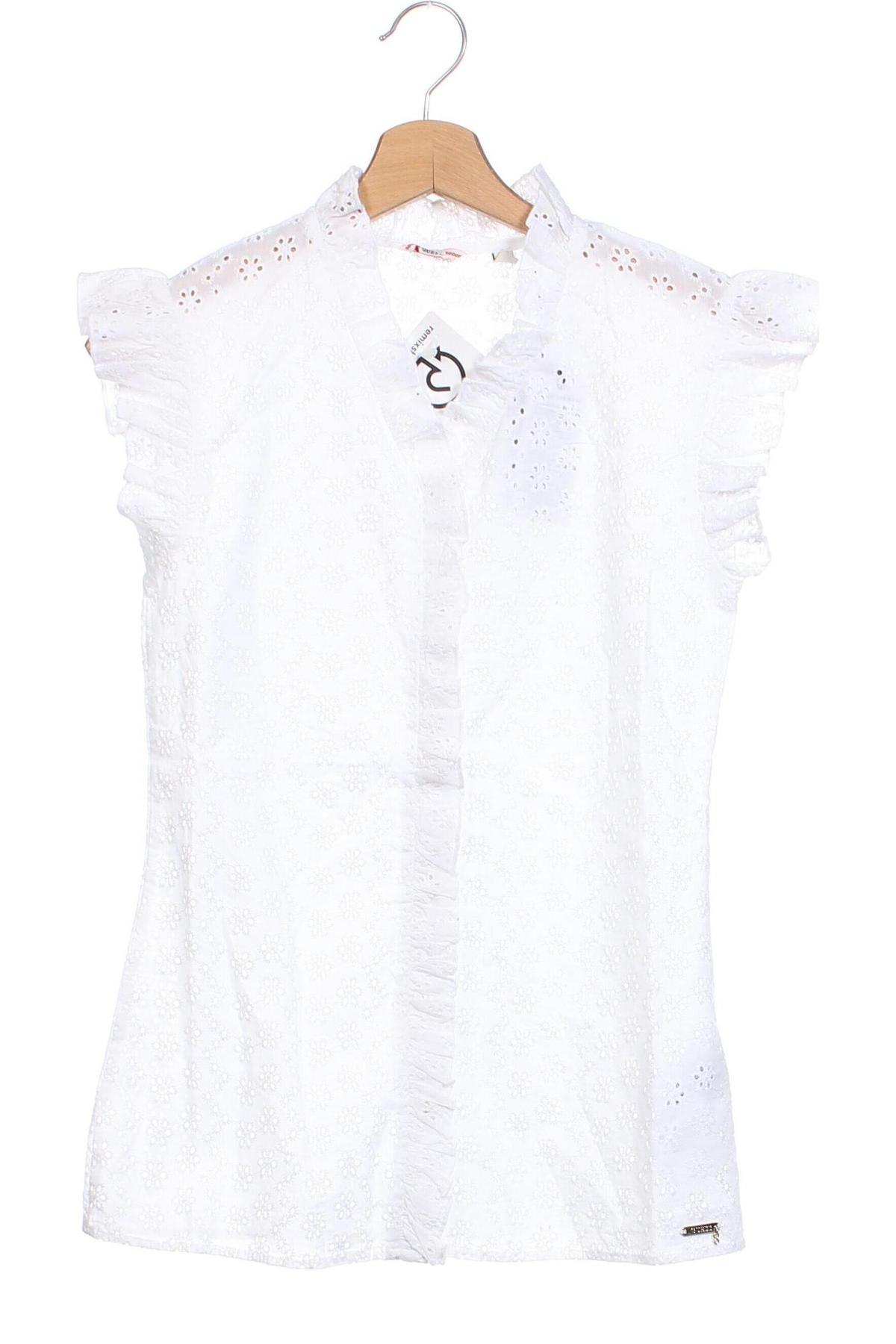 Kinderhemd Guess, Größe 15-18y/ 170-176 cm, Farbe Weiß, Preis 35,05 €