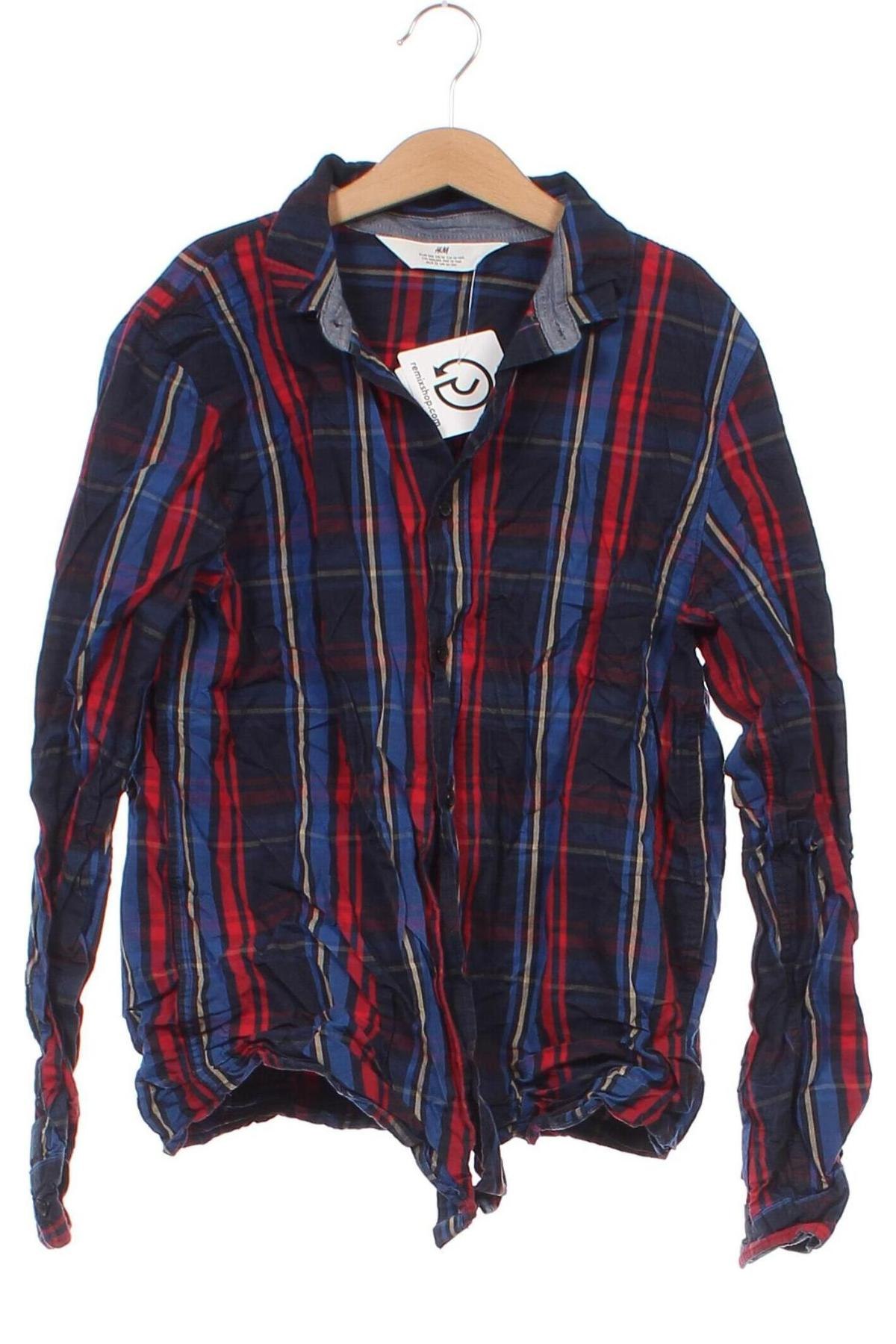 Kinderhemd H&M, Größe 12-13y/ 158-164 cm, Farbe Mehrfarbig, Preis 2,58 €