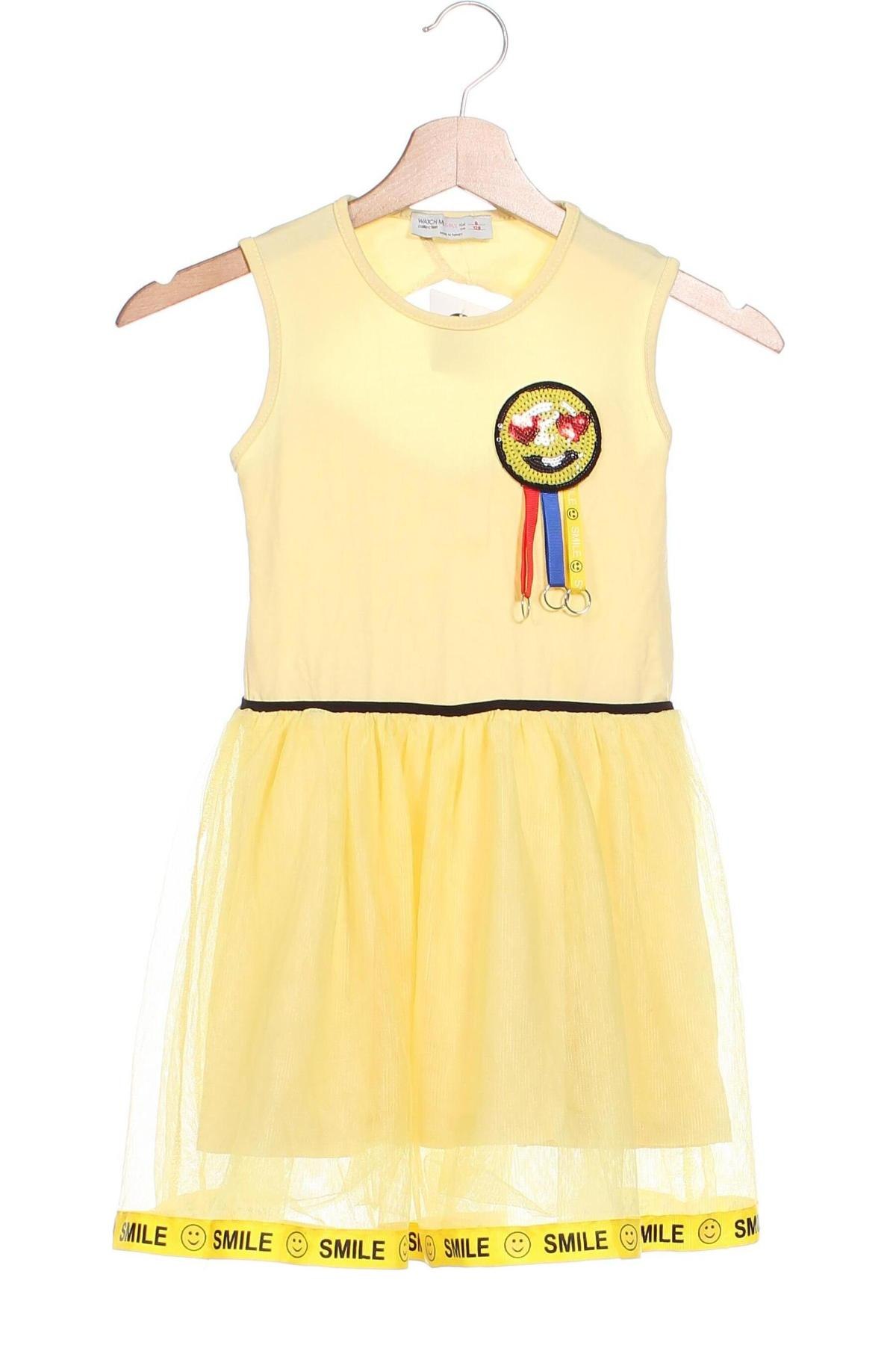 Kinderkleid, Größe 6-7y/ 122-128 cm, Farbe Gelb, Preis € 10,74