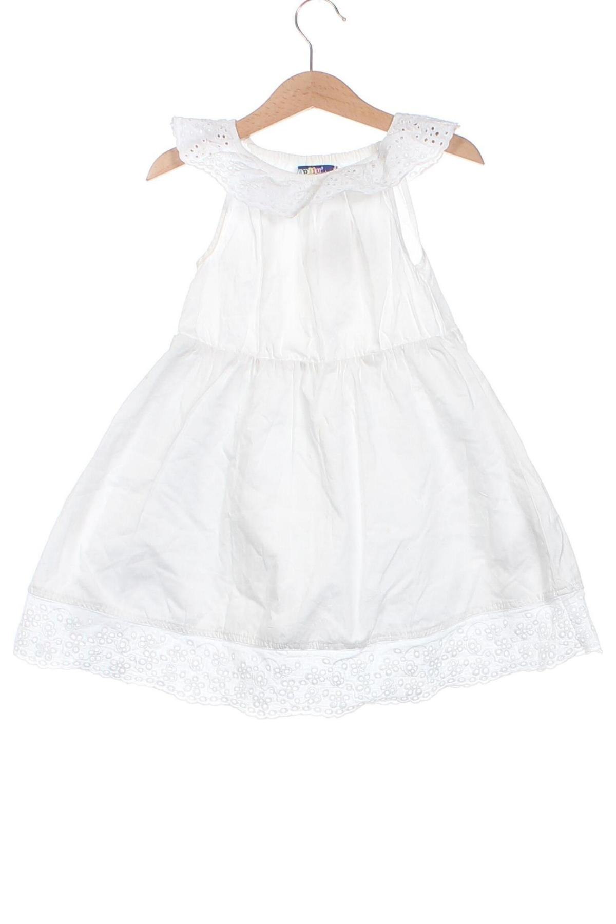 Детска рокля Lupilu, Размер 4-5y/ 110-116 см, Цвят Бял, Цена 18,36 лв.