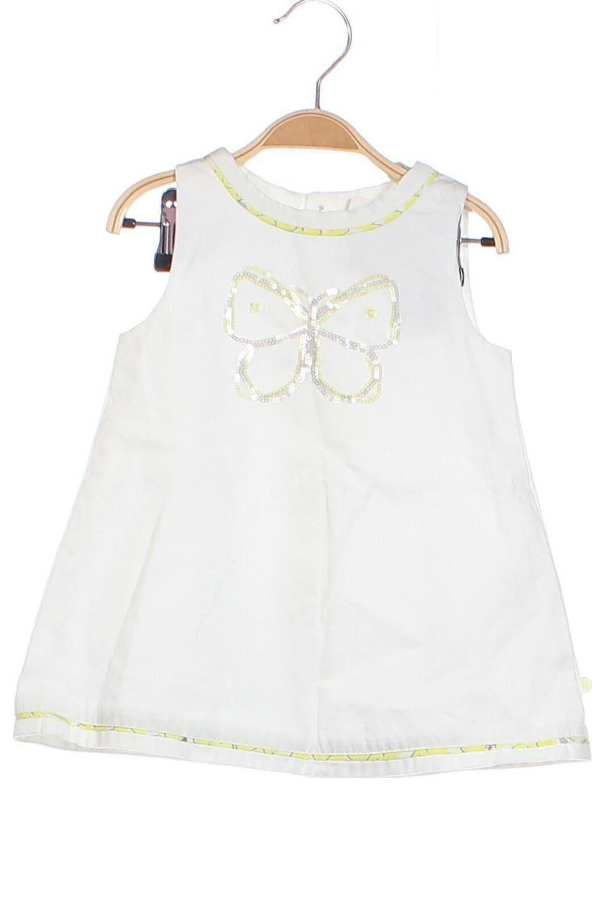 Kinderkleid Okaidi, Größe 9-12m/ 74-80 cm, Farbe Weiß, Preis 12,03 €