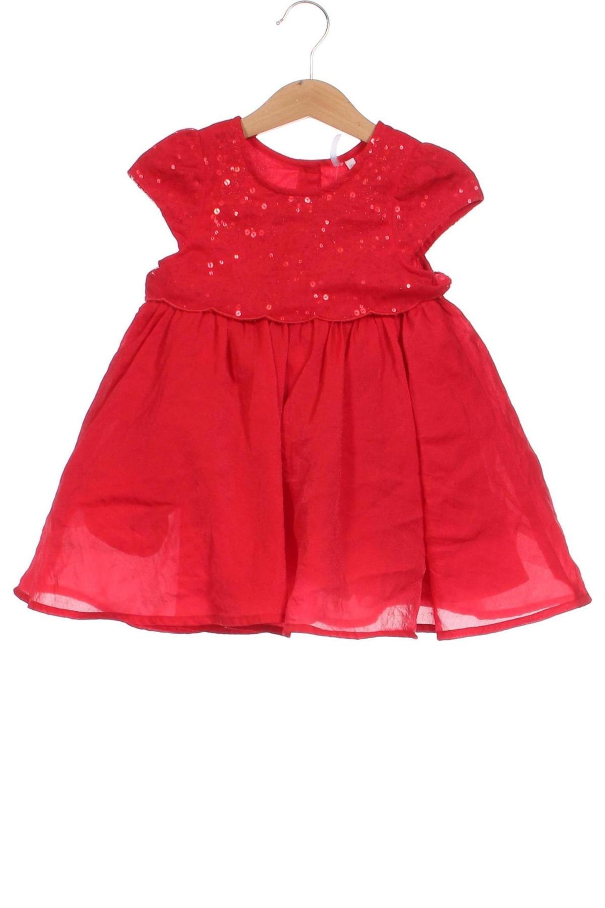 Kinderkleid Orchestra, Größe 12-18m/ 80-86 cm, Farbe Rot, Preis 5,40 €