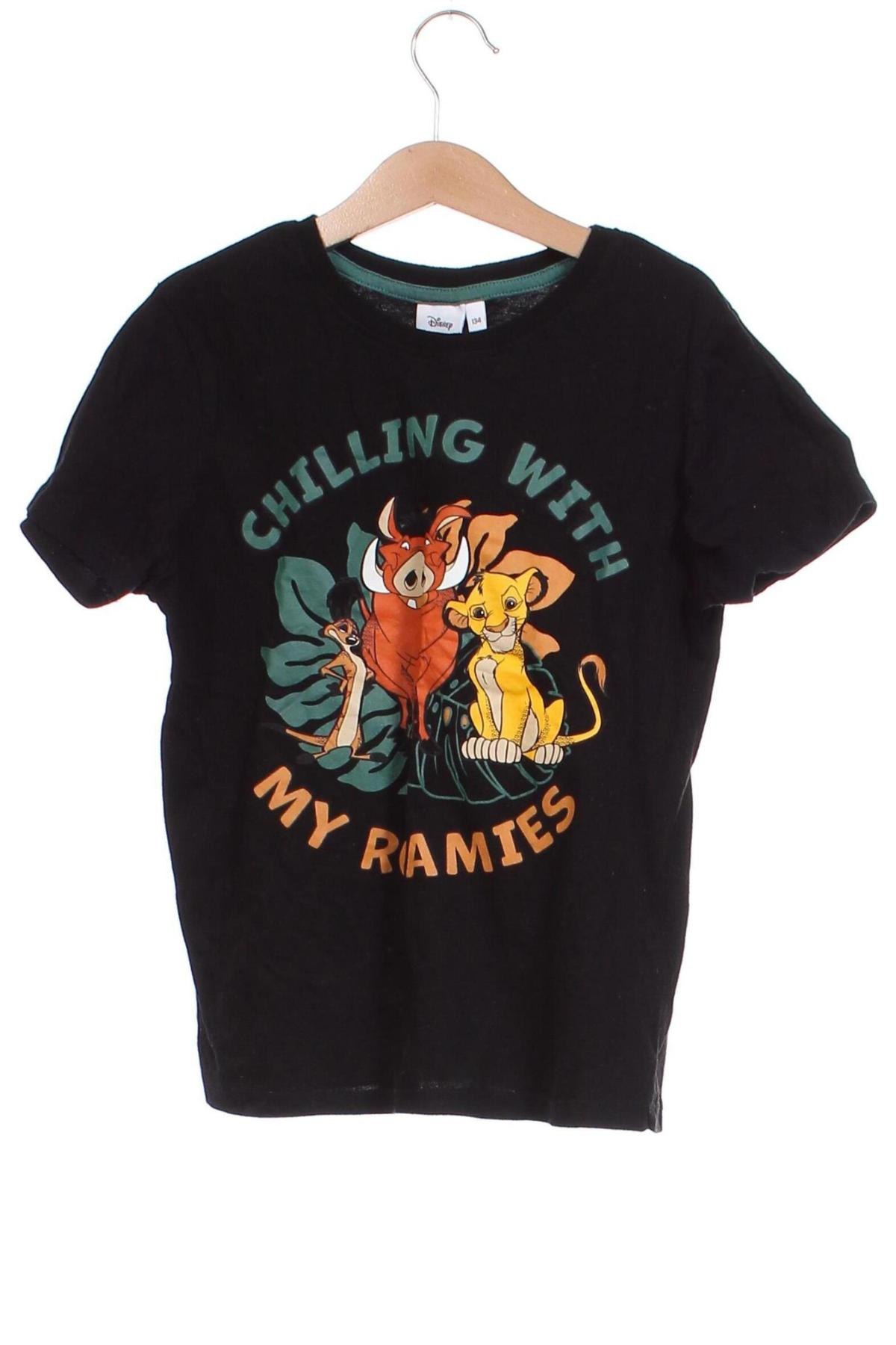 Dziecięcy T-shirt Disney, Rozmiar 7-8y/ 128-134 cm, Kolor Czarny, Cena 27,59 zł