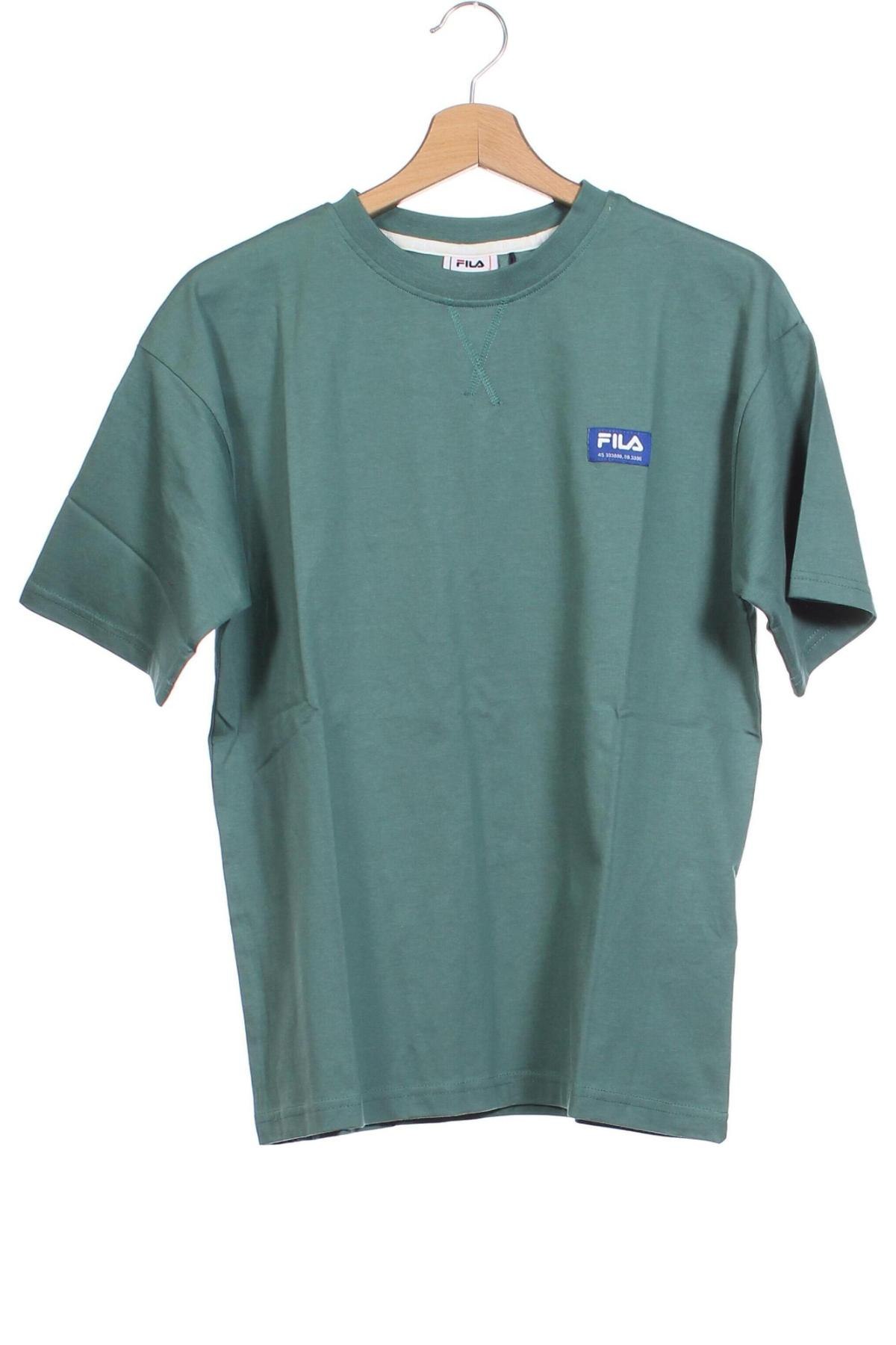 Детска тениска FILA, Размер 12-13y/ 158-164 см, Цвят Зелен, Цена 51,00 лв.