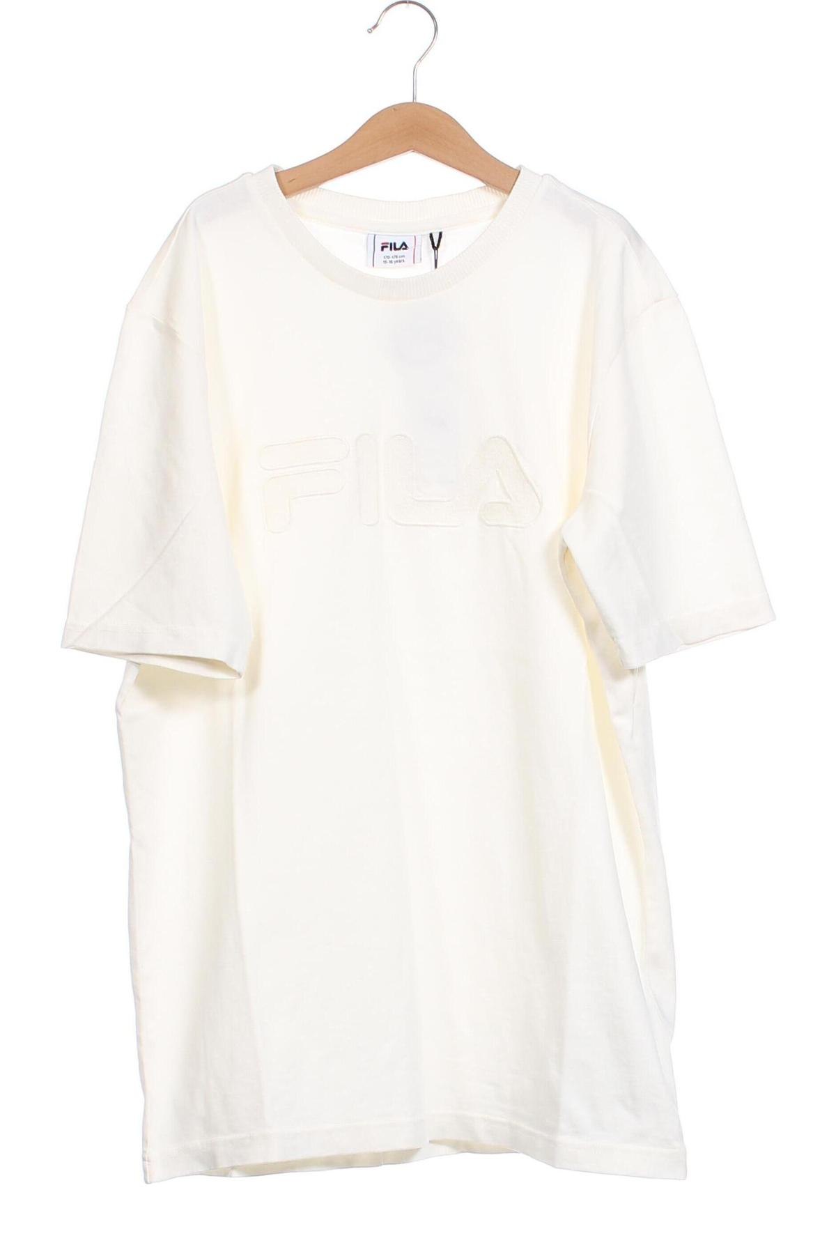 Kinder T-Shirt FILA, Größe 15-18y/ 170-176 cm, Farbe Ecru, Preis 26,29 €