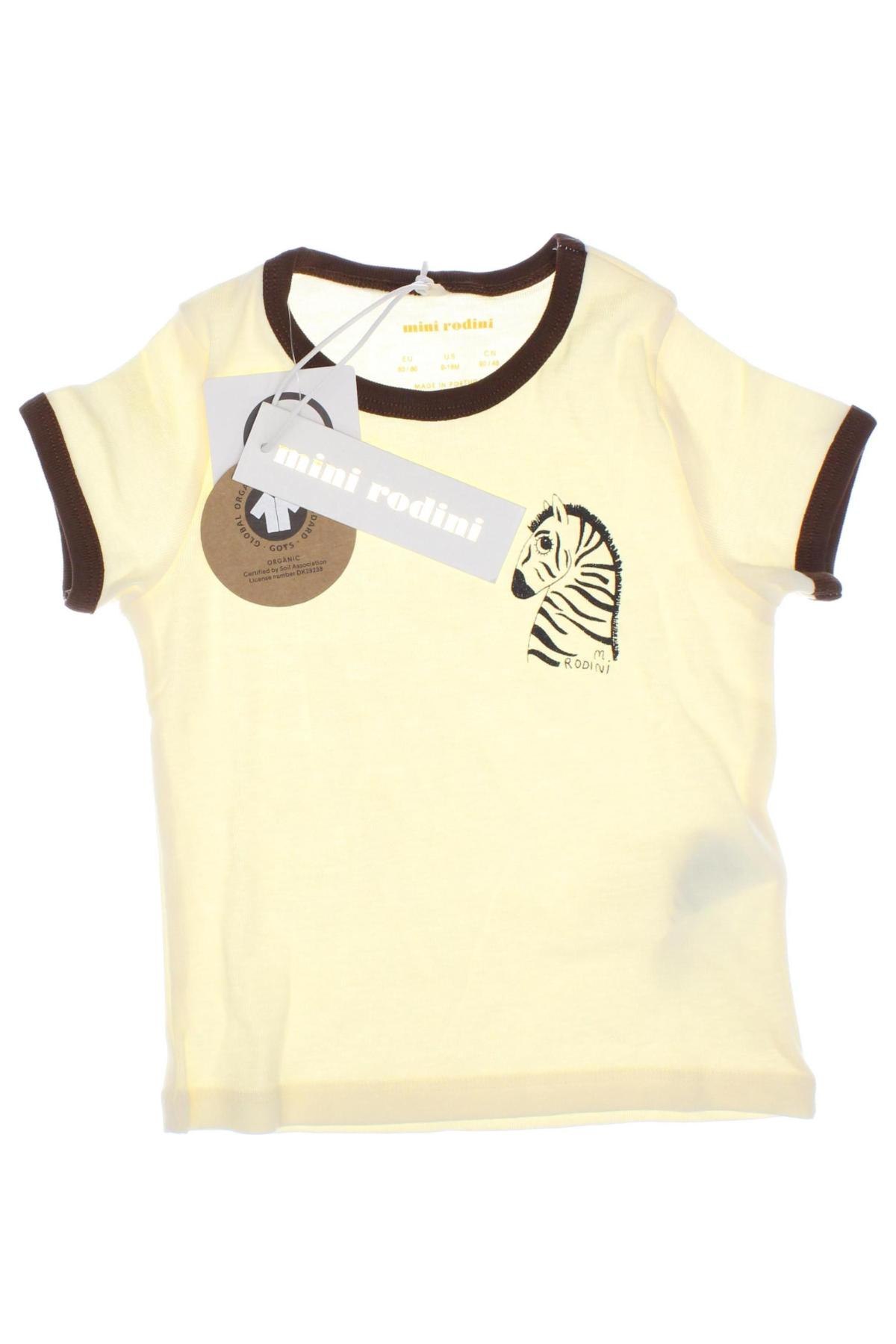 Dziecięcy T-shirt Mini Rodini, Rozmiar 12-18m/ 80-86 cm, Kolor Żółty, Cena 135,94 zł