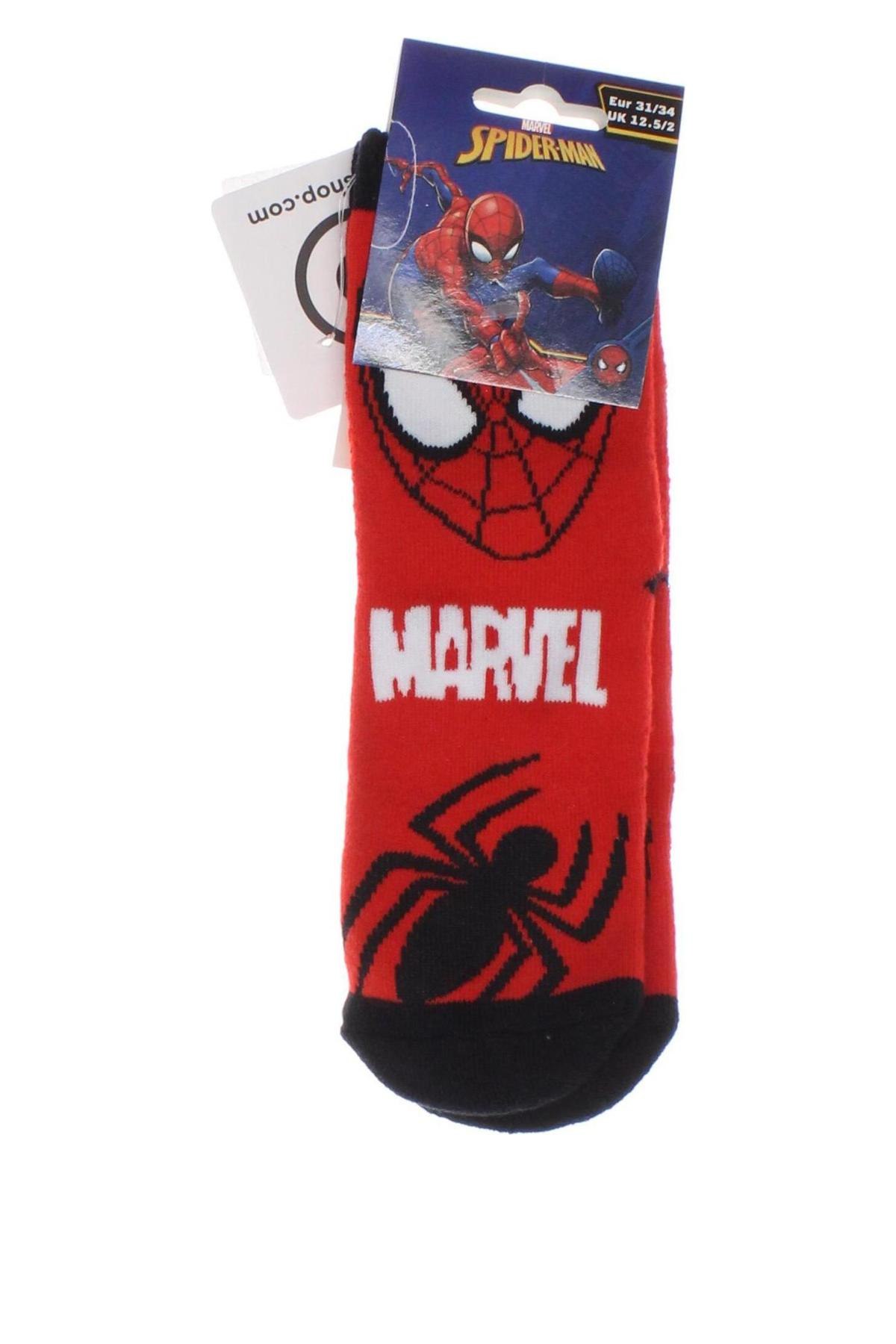 Kinder Socken Marvel, Größe 7-8y/ 128-134 cm, Farbe Rot, Preis € 10,28