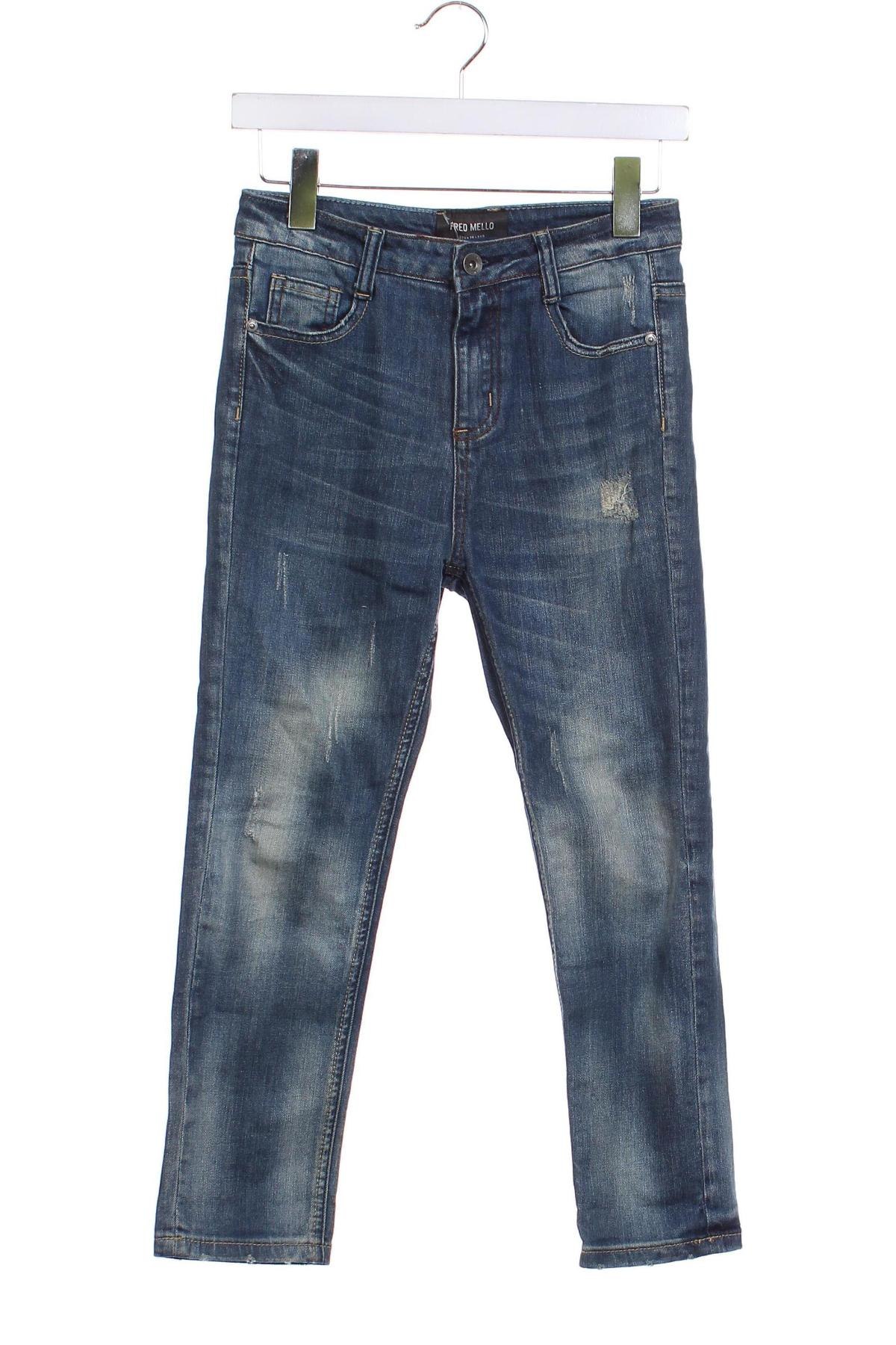 Dziecięce jeansy Fred Mello, Rozmiar 6-7y/ 122-128 cm, Kolor Niebieski, Cena 31,04 zł