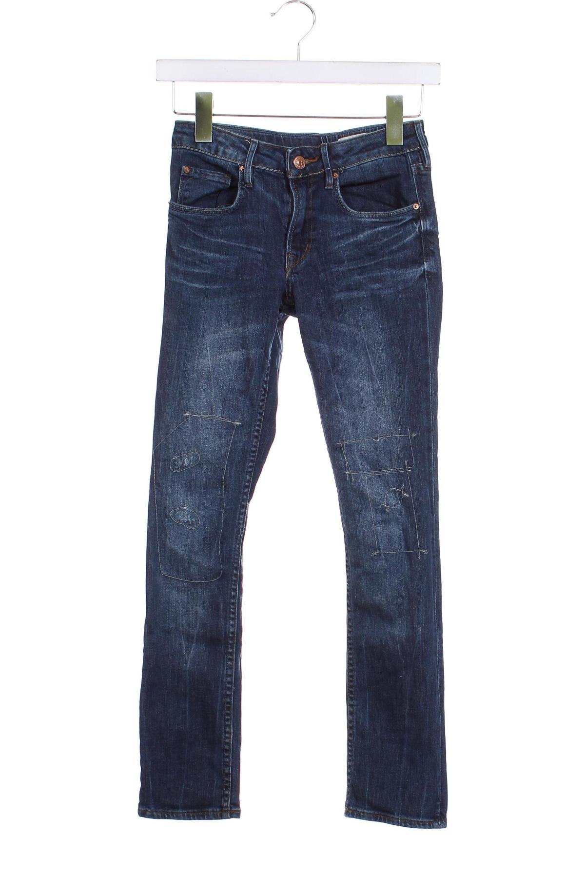 Dziecięce jeansy H&M, Rozmiar 10-11y/ 146-152 cm, Kolor Niebieski, Cena 35,31 zł