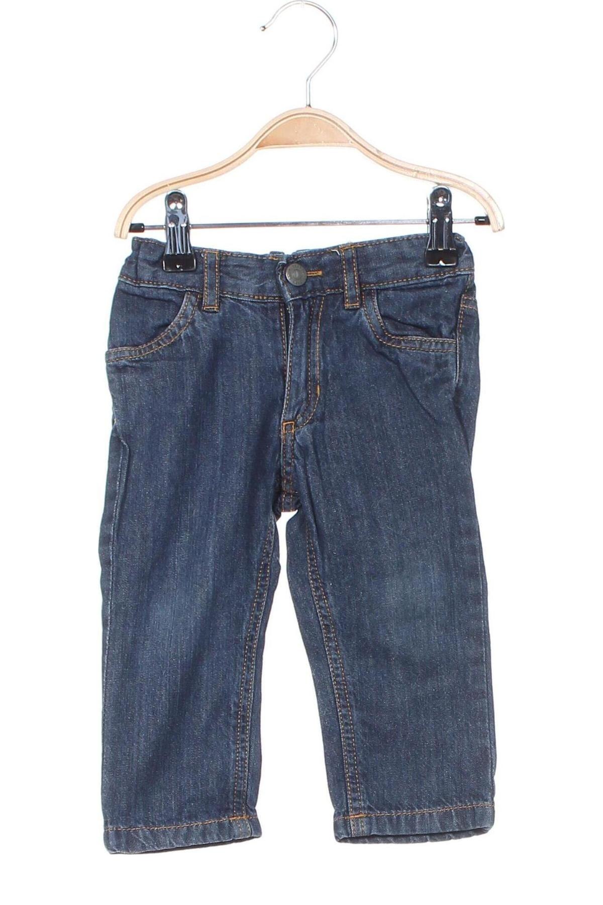 Dziecięce jeansy H&M, Rozmiar 6-9m/ 68-74 cm, Kolor Niebieski, Cena 44,58 zł