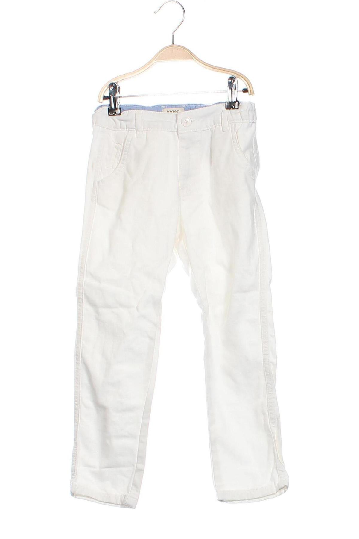 Dziecięce jeansy Koton, Rozmiar 4-5y/ 110-116 cm, Kolor Biały, Cena 33,11 zł